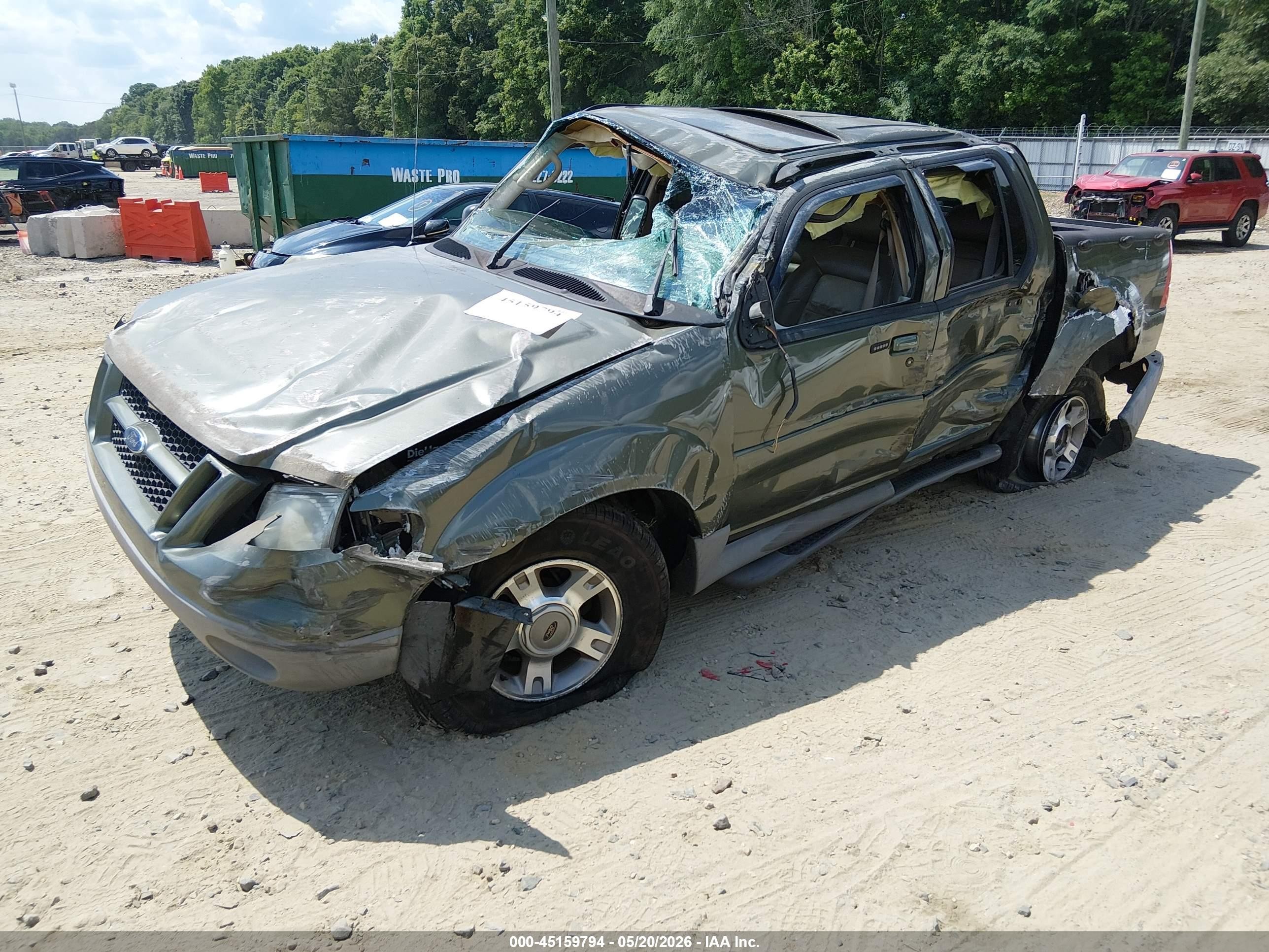 2003 Ford Explorer Sport Trac Xls/xlt Green vin: 1FMDU77E13UC49383