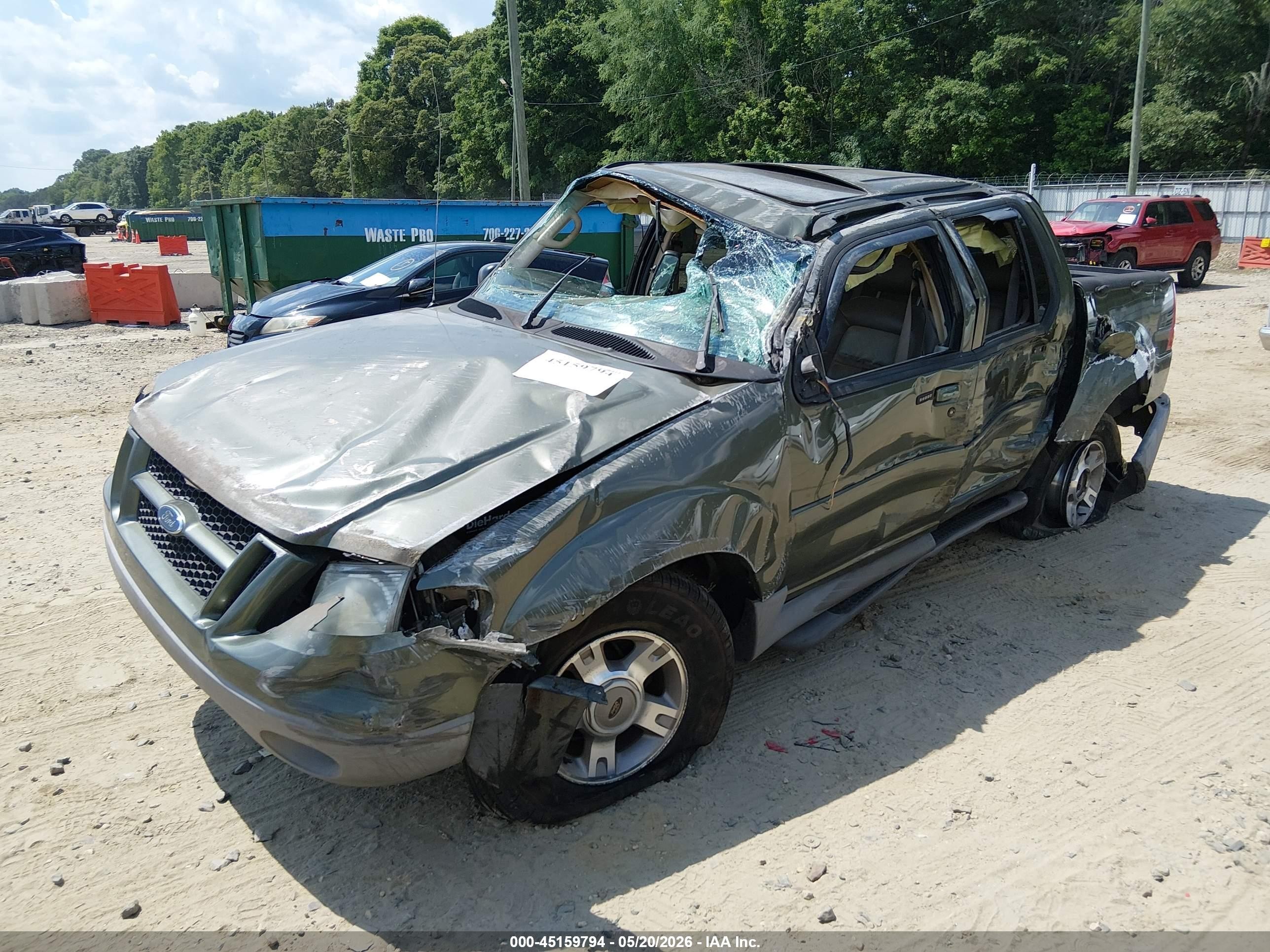 2003 Ford Explorer Sport Trac Xls/xlt Green vin: 1FMDU77E13UC49383