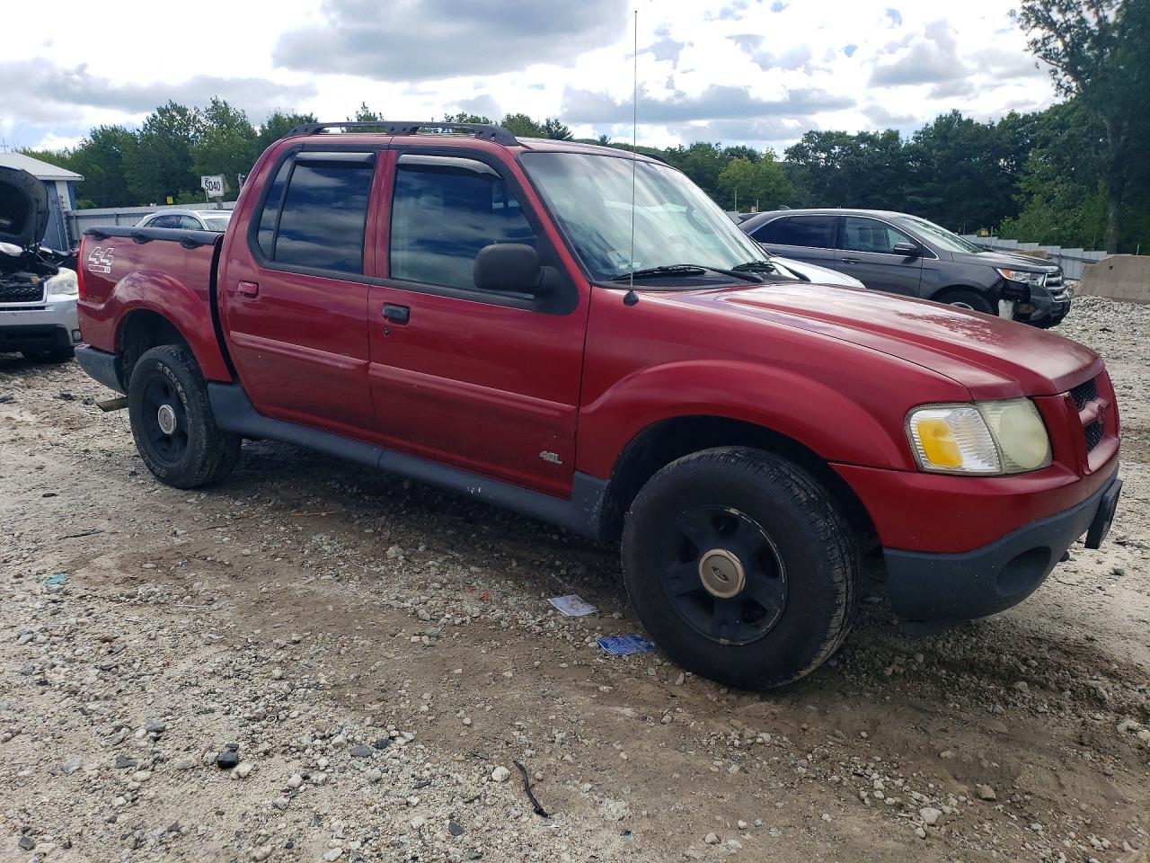 2004 Ford Explorer Sport Trac Red vin: 1FMDU77K24UA28513