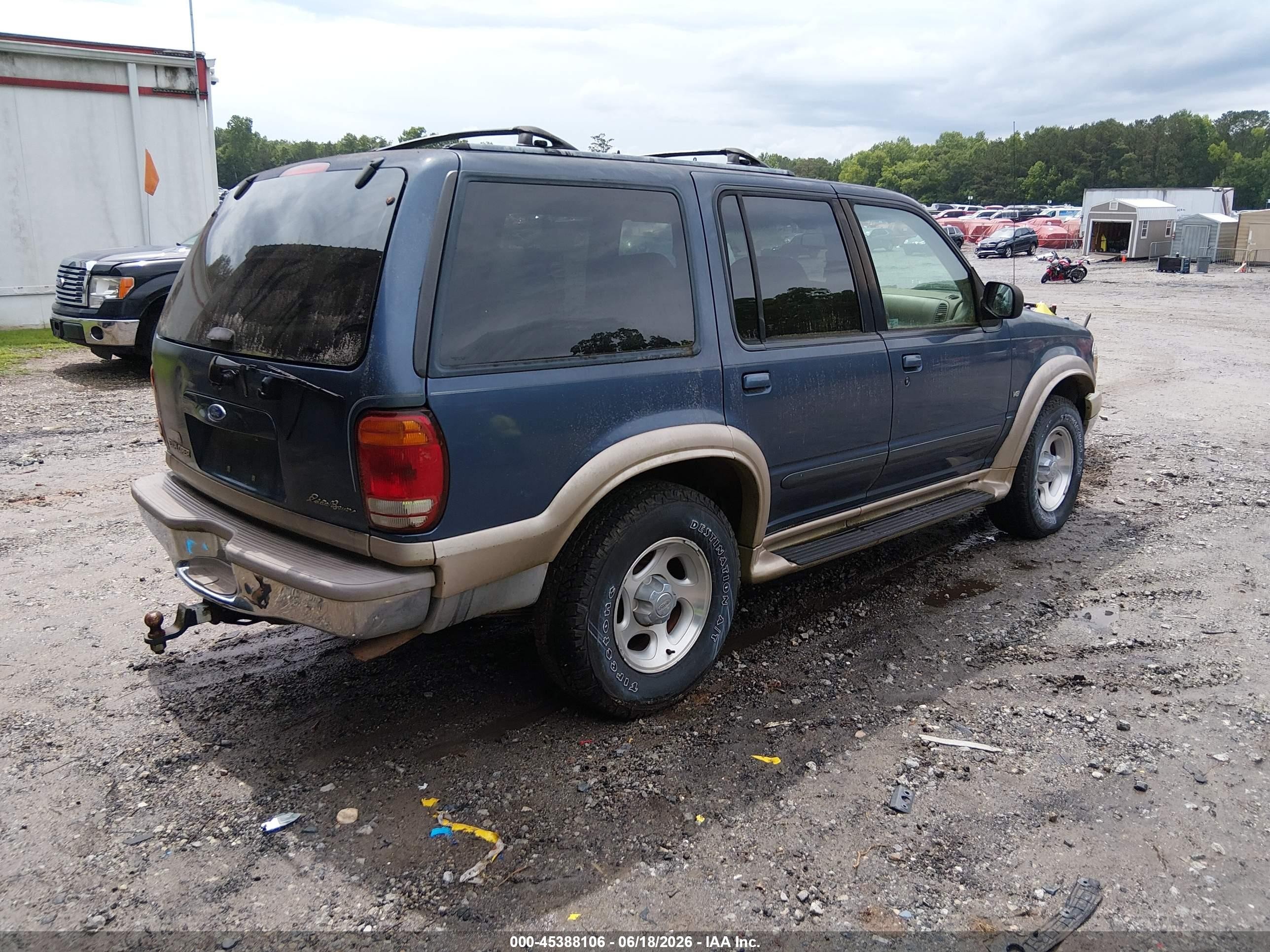 2001 Ford Explorer Eddie Bauer Blue vin: 1FMDU84P41ZA53174