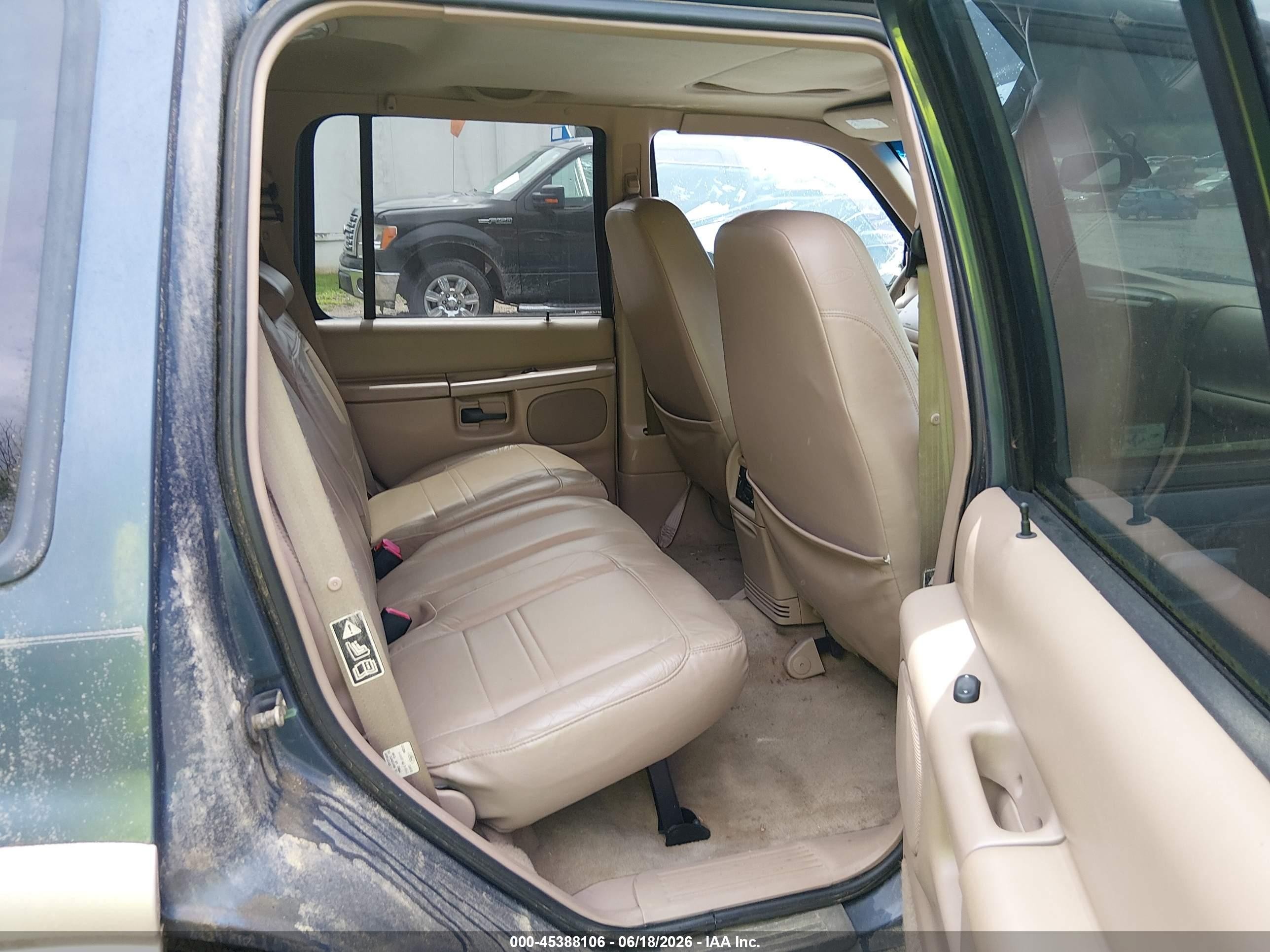 2001 Ford Explorer Eddie Bauer Blue vin: 1FMDU84P41ZA53174