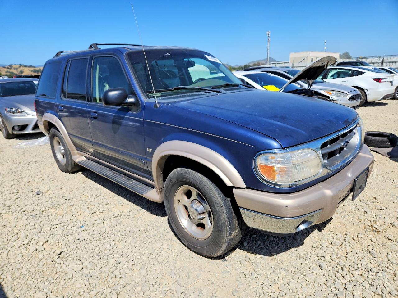 2000 Ford Explorer Eddie Bauer Blue vin: 1FMDU84P8YZB19428
