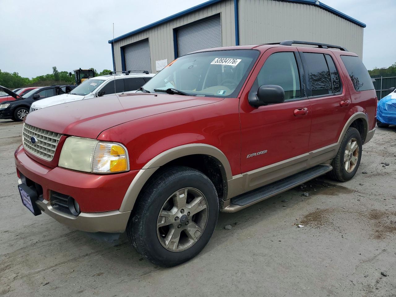 2004 Ford Explorer Eddie Bauer Темно-бордовый vin: 1FMDU84W04ZA40174