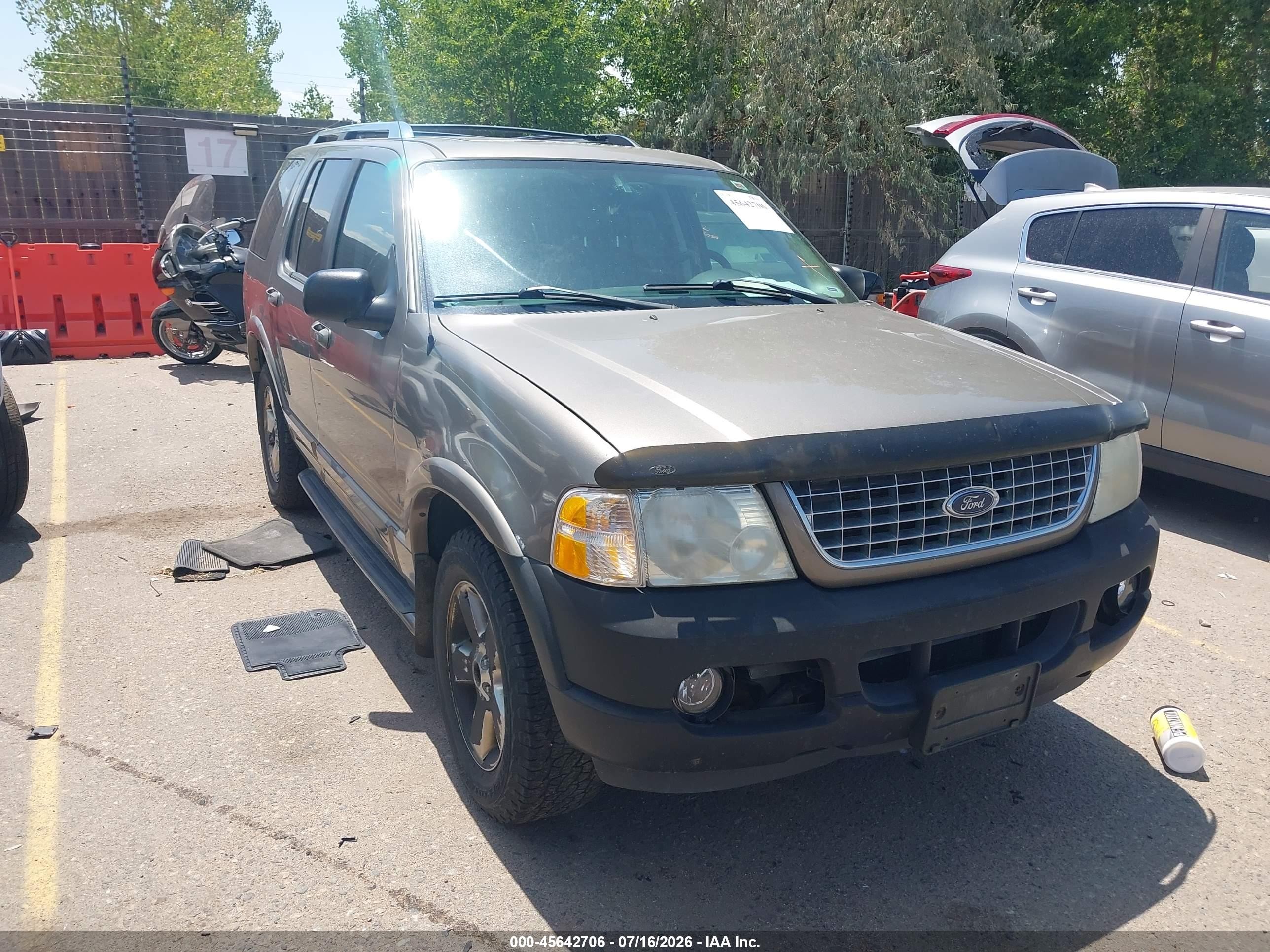 2003 Ford Explorer Limited Brown vin: 1FMDU85W83ZA18257