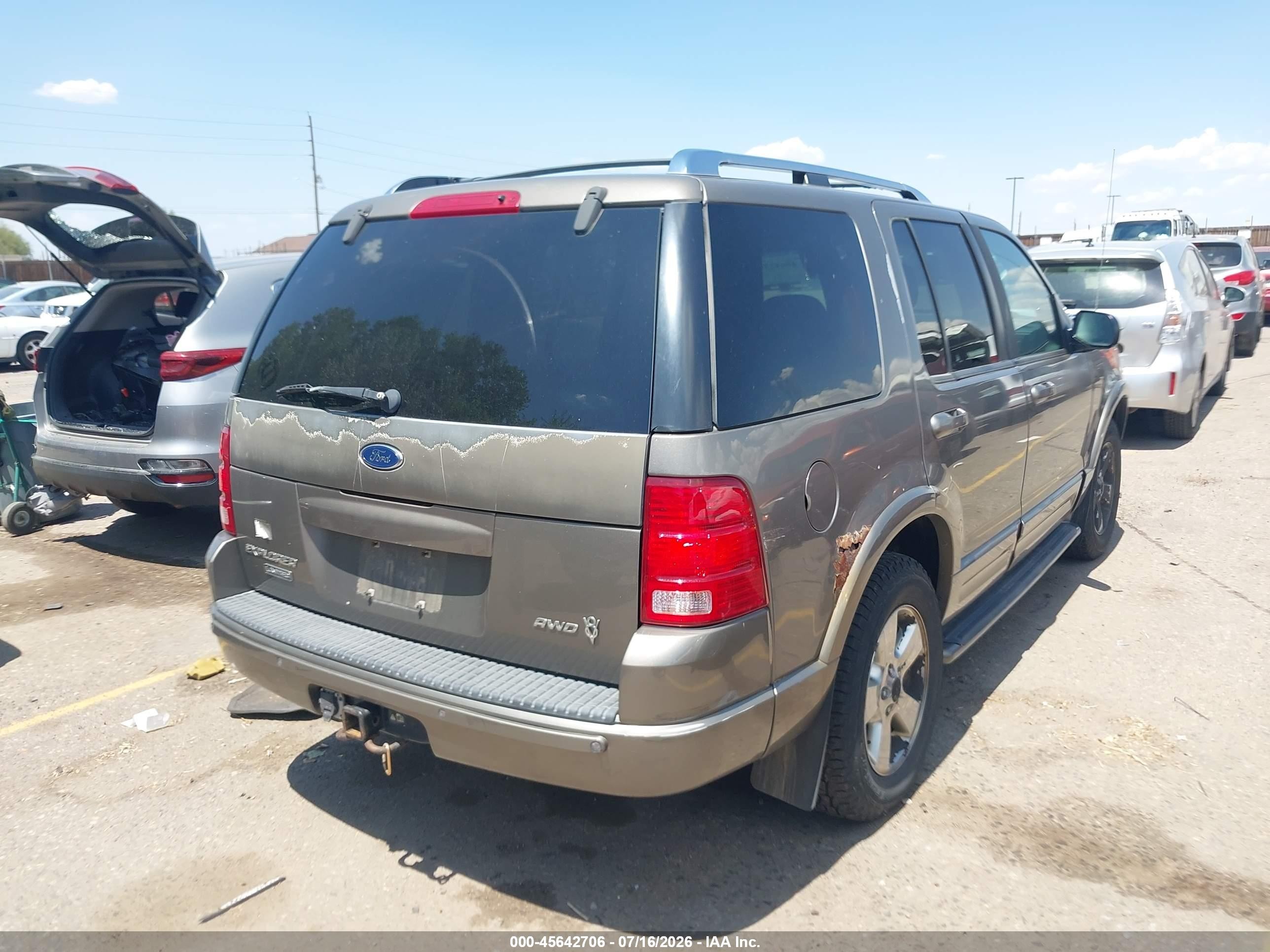 2003 Ford Explorer Limited Brown vin: 1FMDU85W83ZA18257