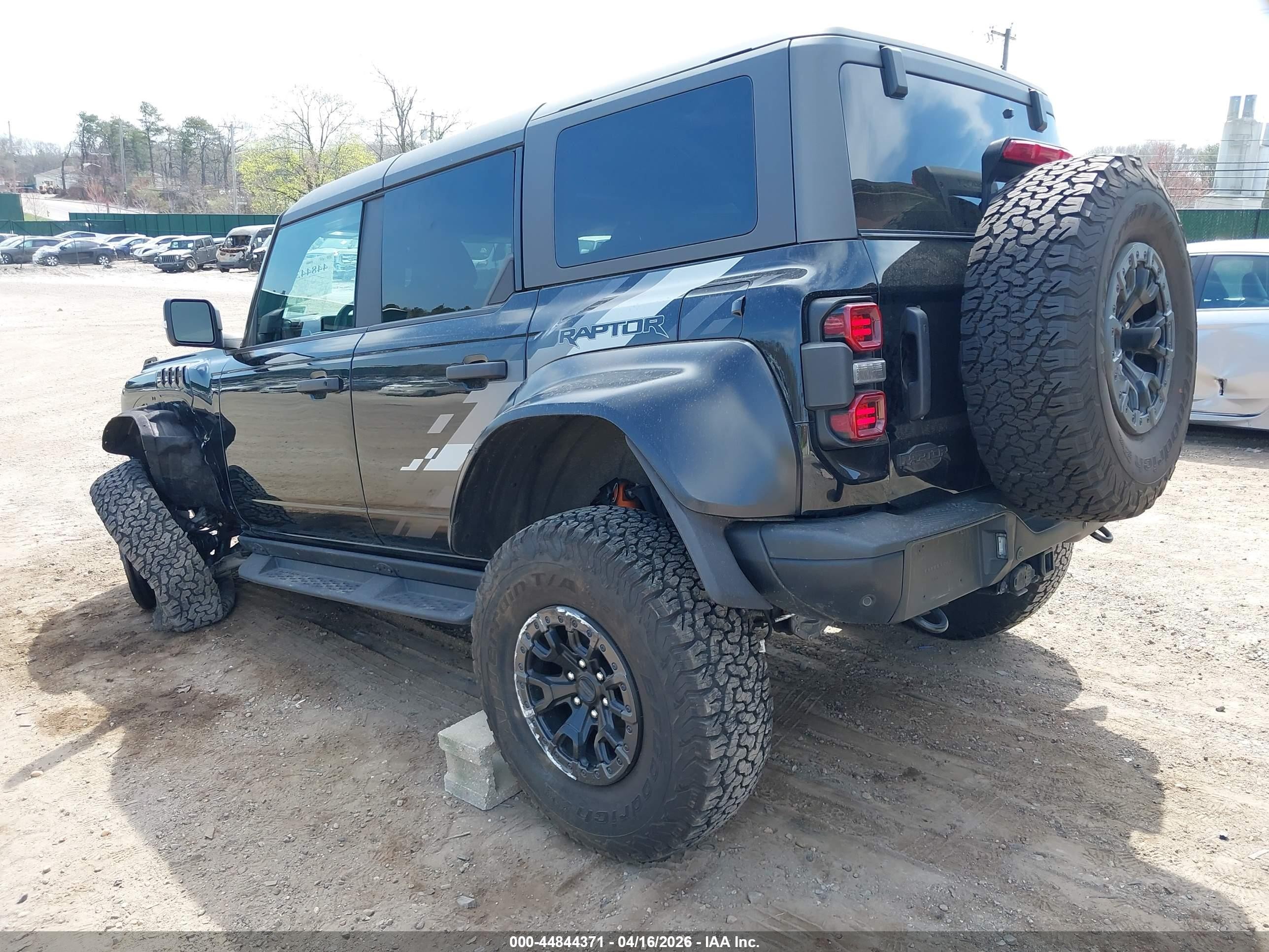 2024 Ford Bronco Raptor Black vin: 1FMEE0RR3RLA62895