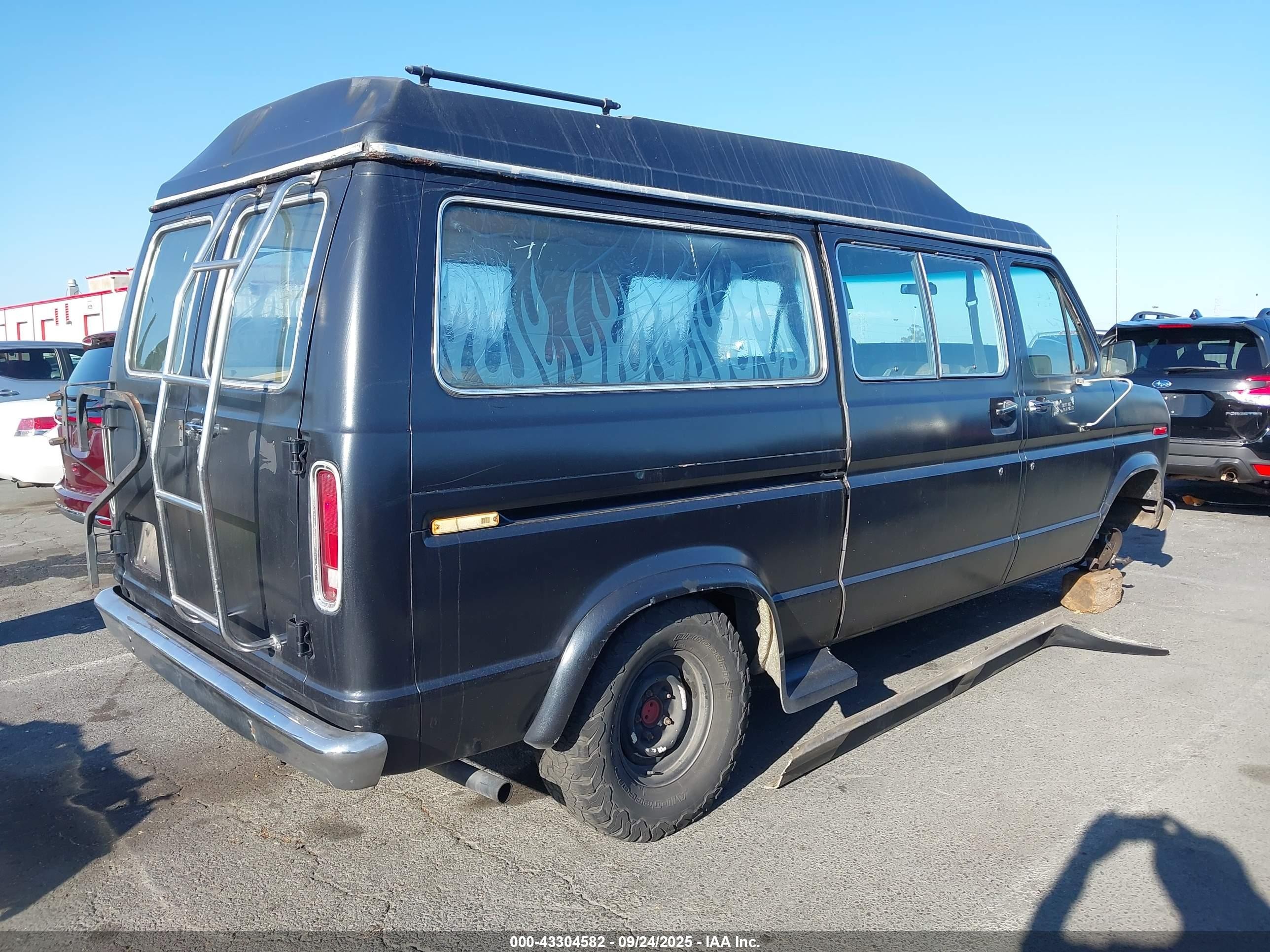 1984 Ford Econoline E150 Black vin: 1FMEE11F5EHA42281