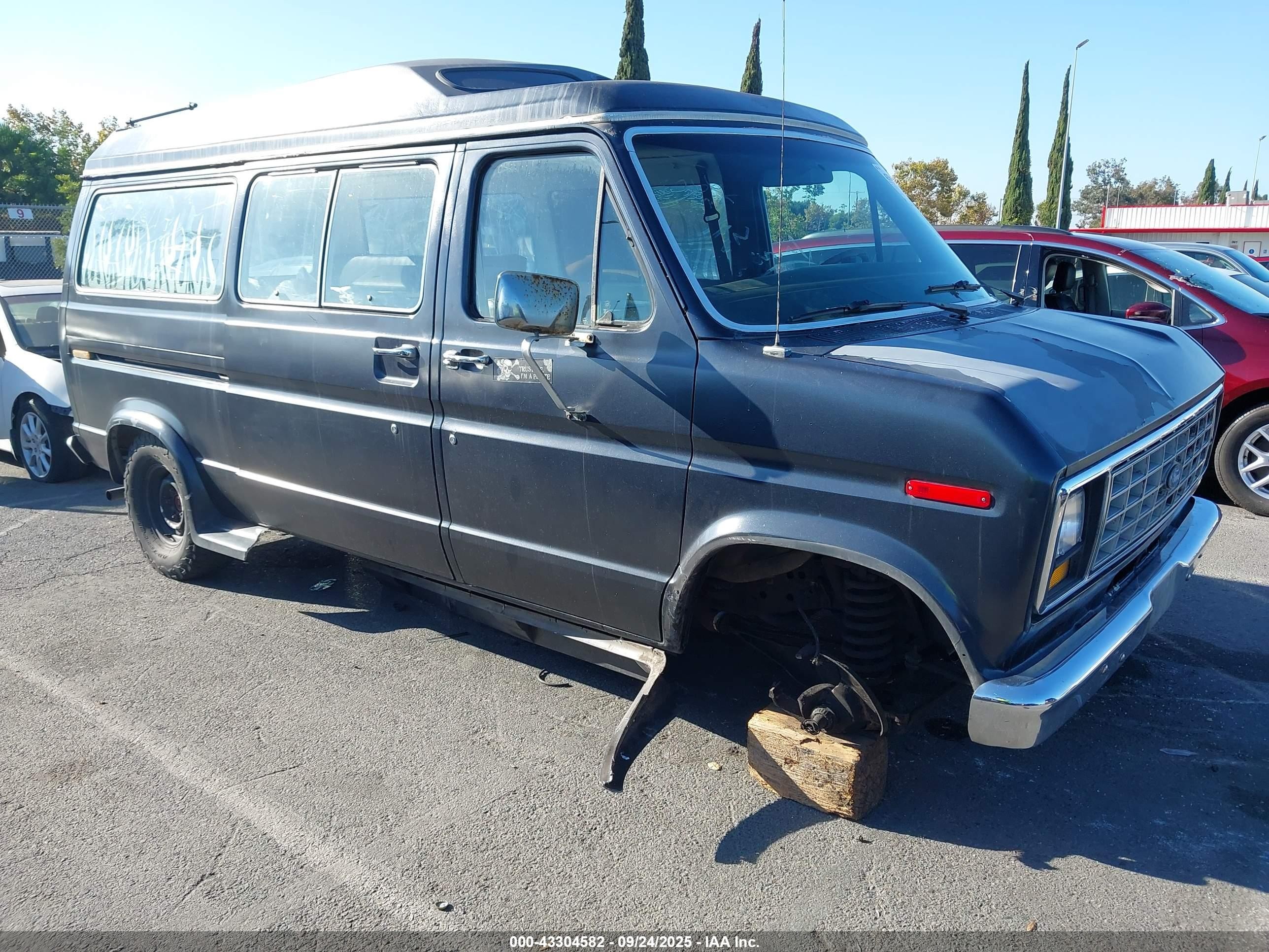 1984 Ford Econoline E150 Black vin: 1FMEE11F5EHA42281