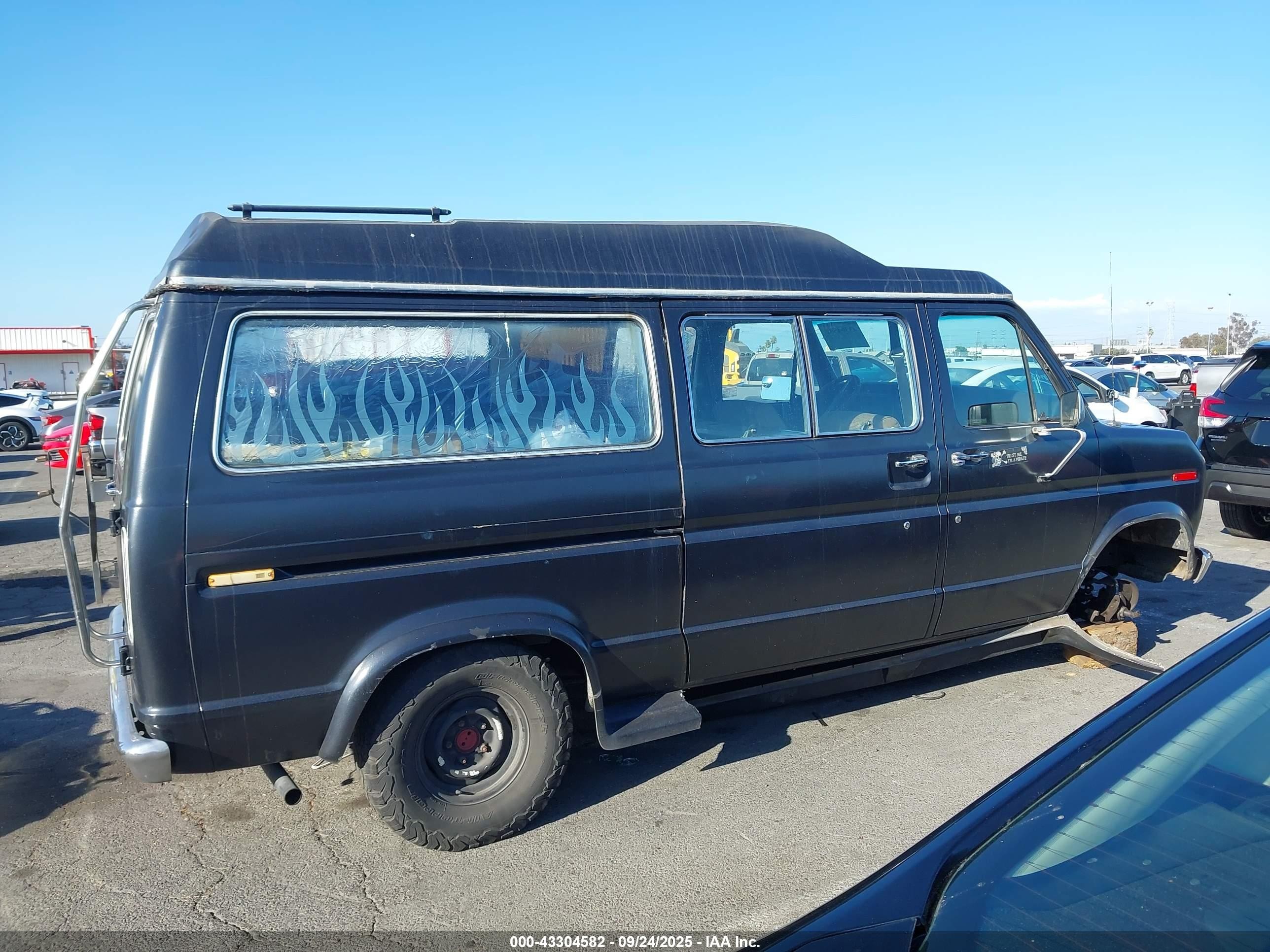 1984 Ford Econoline E150 Black vin: 1FMEE11F5EHA42281