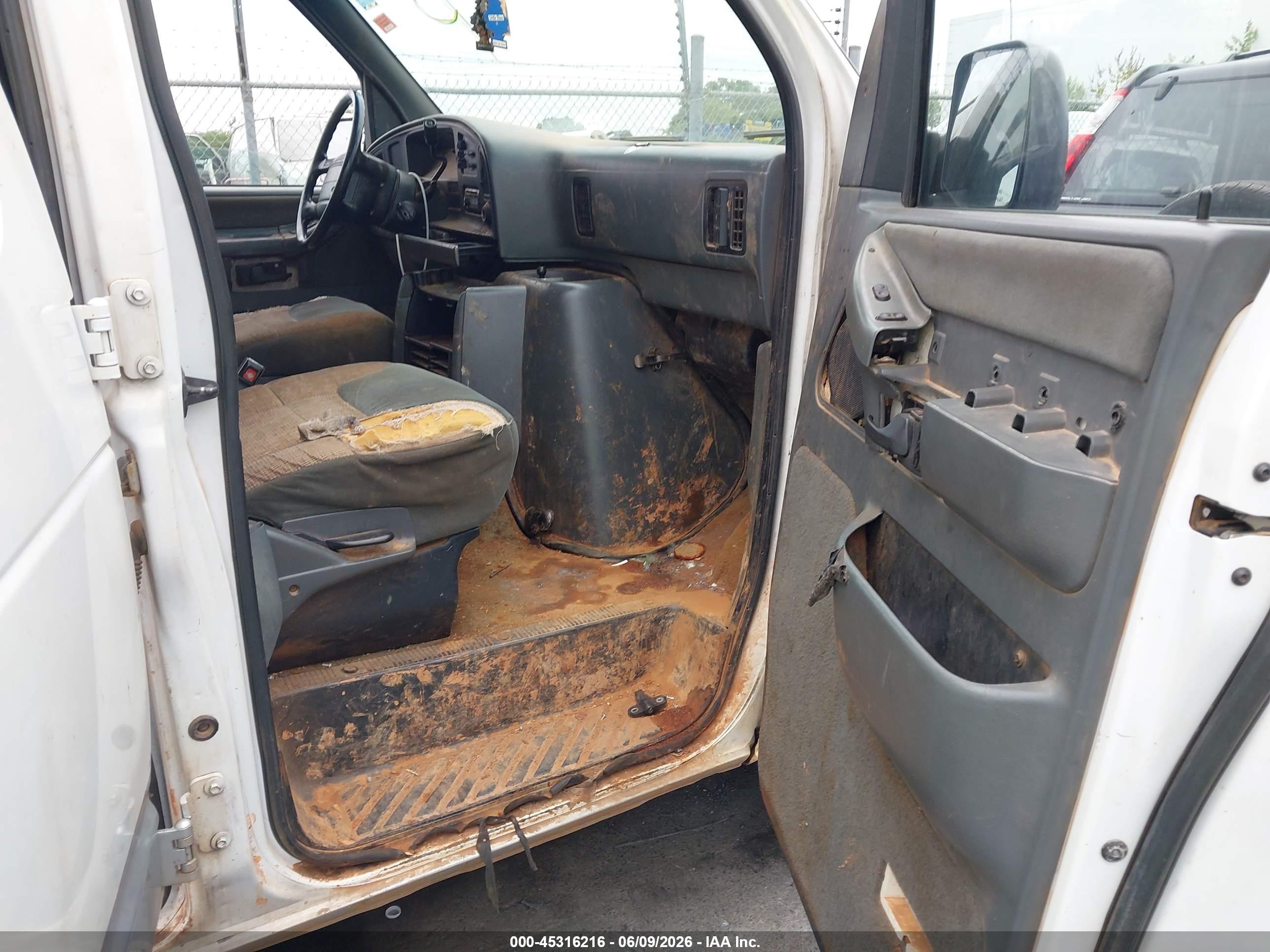 1996 Ford Econoline E150 White vin: 1FMEE11H4THA05320