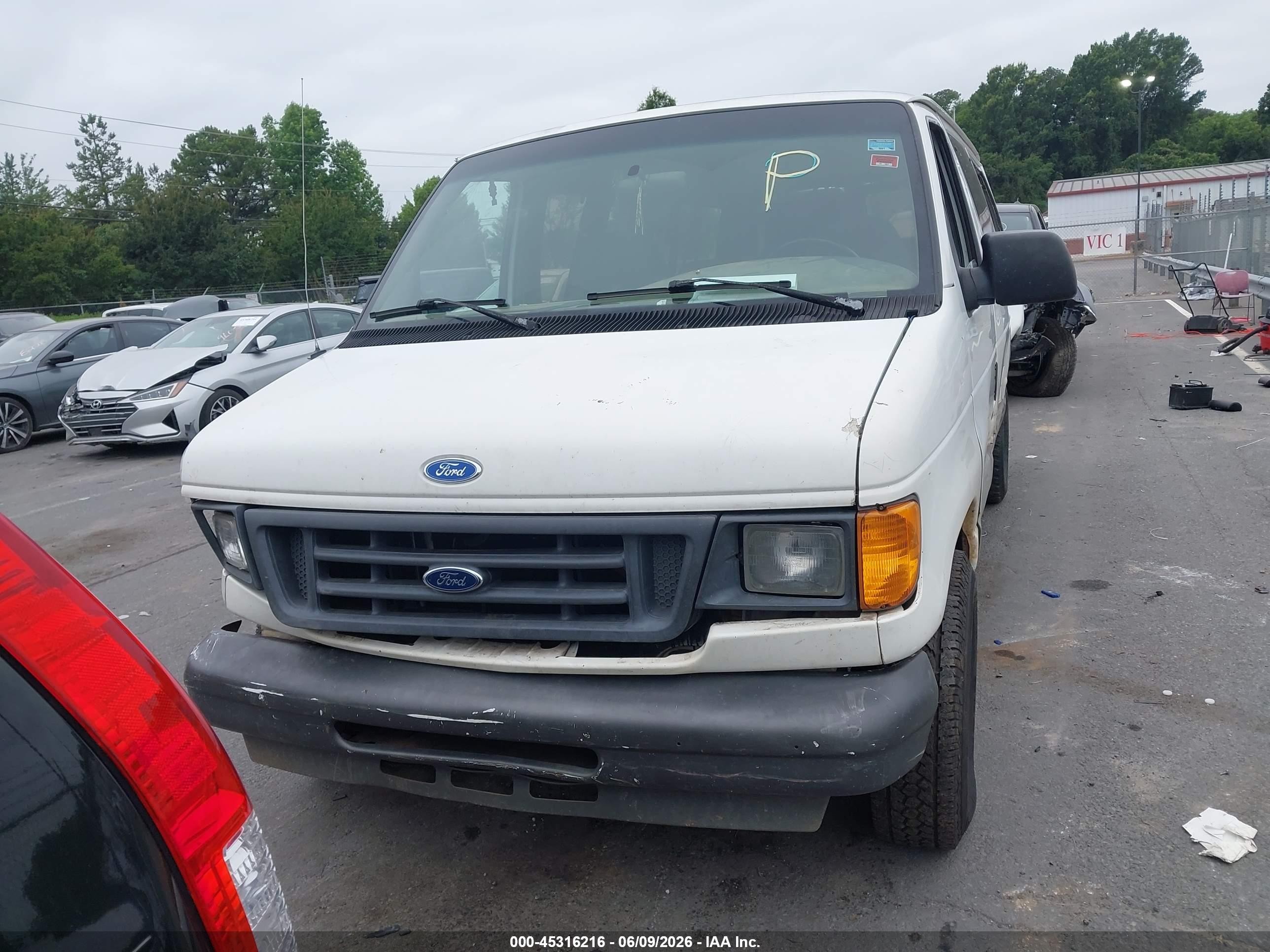 1996 Ford Econoline E150 White vin: 1FMEE11H4THA05320