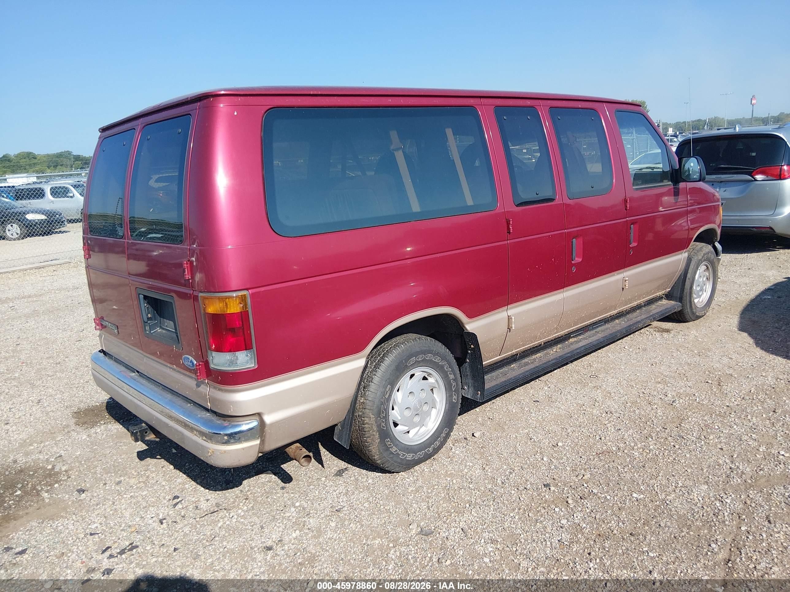 1993 Ford Econoline E150 Red vin: 1FMEE11N1PHA02547