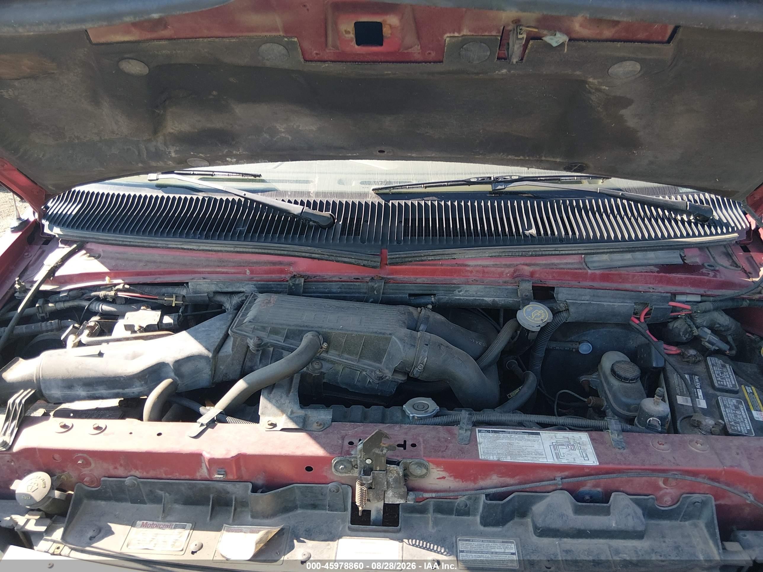 1993 Ford Econoline E150 Red vin: 1FMEE11N1PHA02547