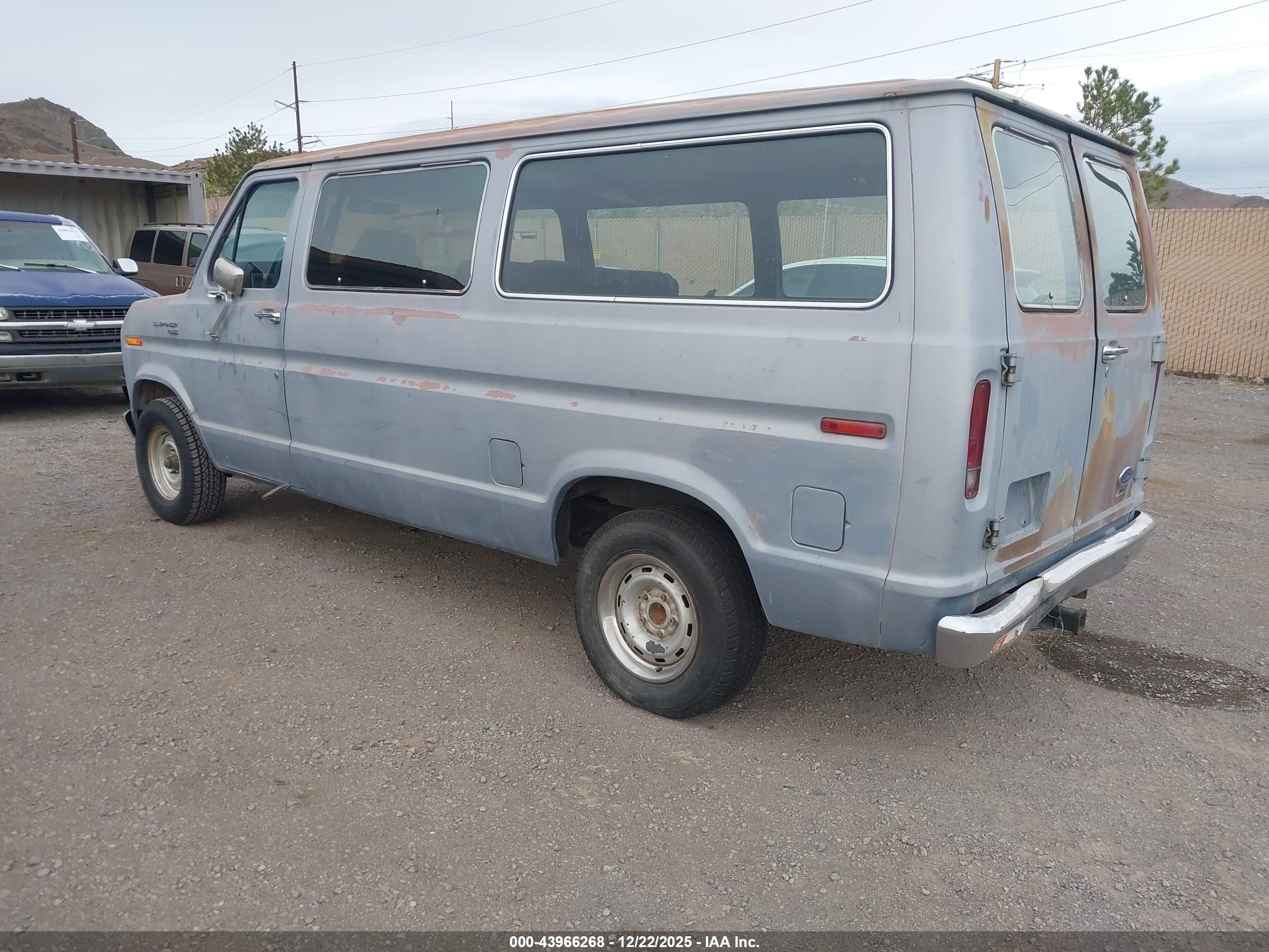 1987 Ford Econoline E150 Gray vin: 1FMEE11N8HHB02498