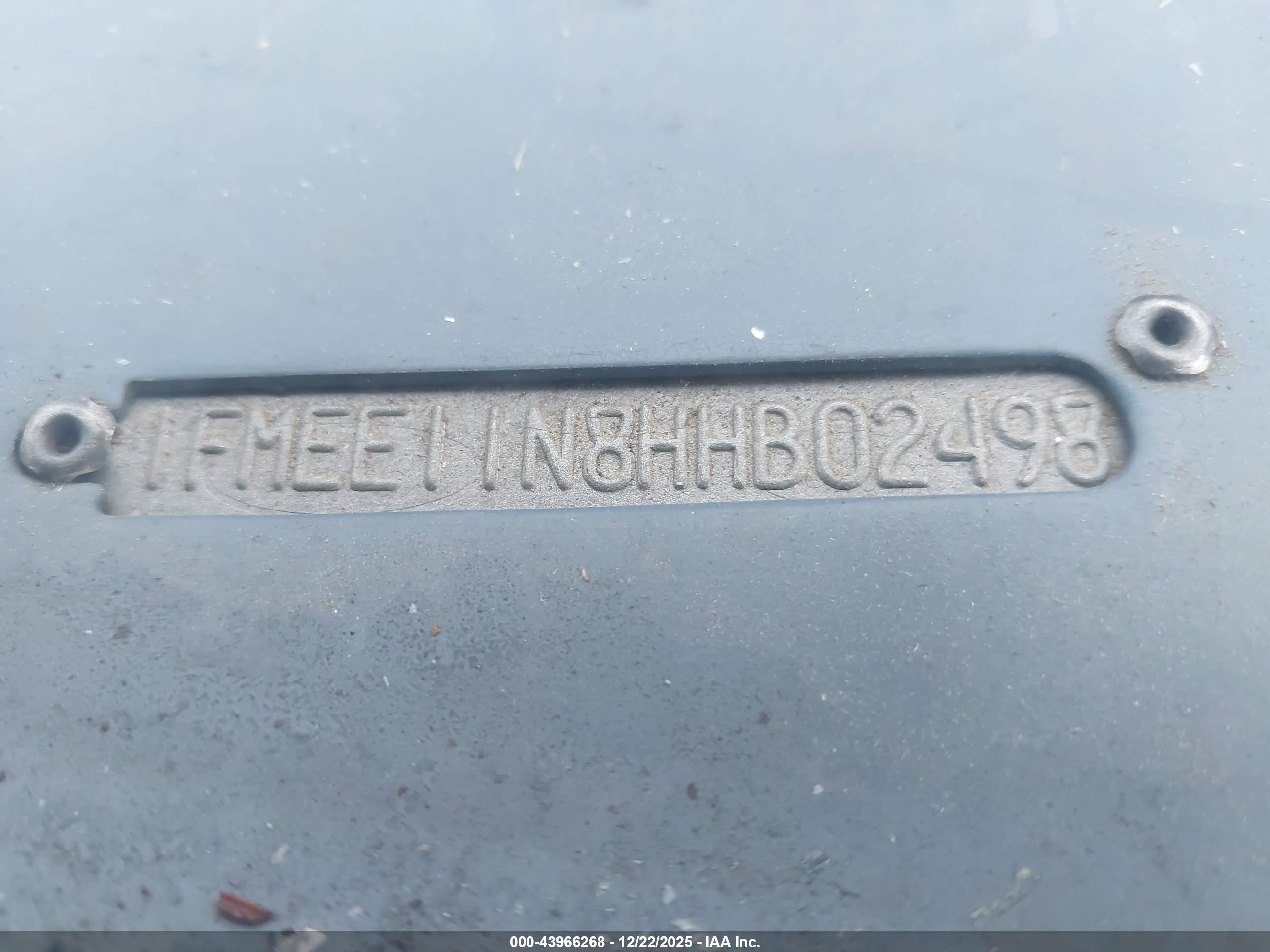 1987 Ford Econoline E150 Gray vin: 1FMEE11N8HHB02498