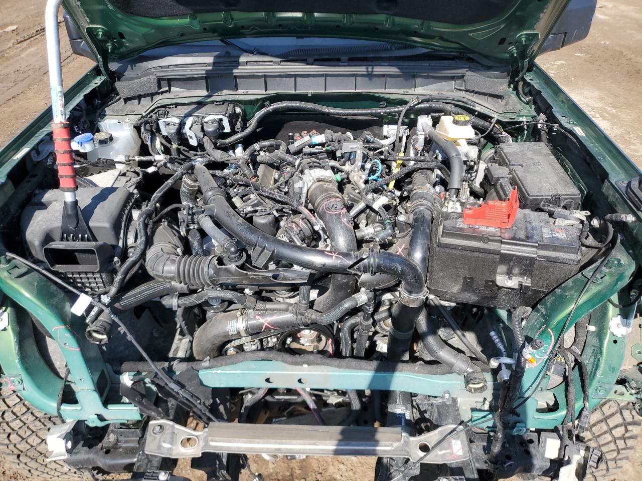2024 Ford Bronco Wildtrak Green vin: 1FMEE2BP6RLA46131