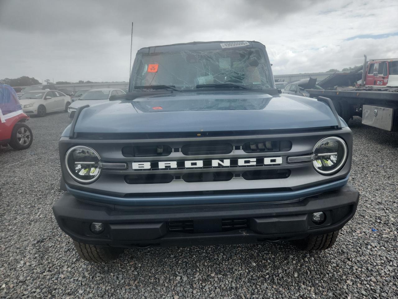 2023 Ford Bronco Base Blue vin: 1FMEE5BP0PLA98160