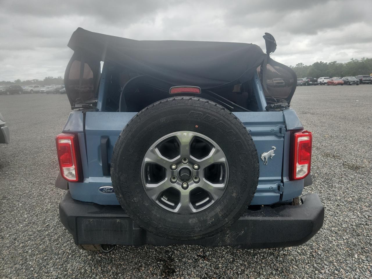 2023 Ford Bronco Base Blue vin: 1FMEE5BP0PLA98160