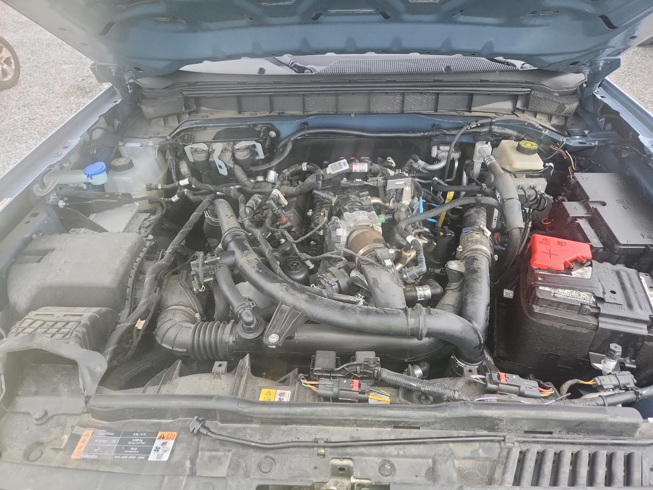 2023 Ford Bronco Base Blue vin: 1FMEE5BP0PLA98160