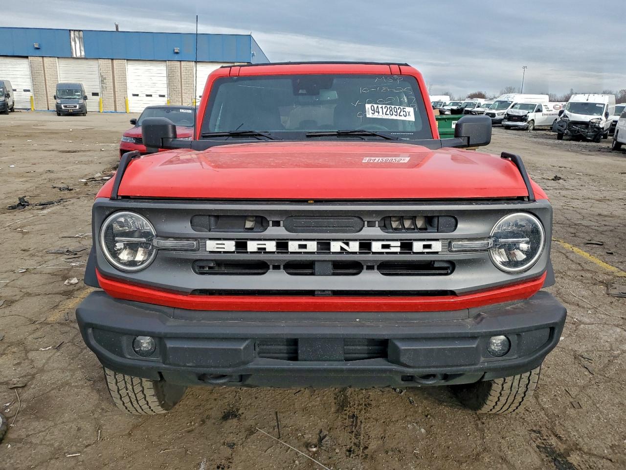 2023 Ford Bronco Base Red vin: 1FMEE5BP4PLC02147