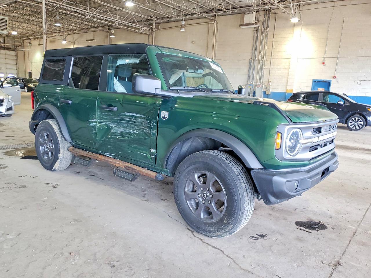 2023 Ford Bronco Base Green vin: 1FMEE5BPXPLB60664