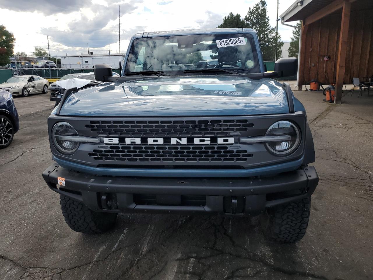 2021 Ford Bronco Base Blue vin: 1FMEE5DH0MLA77116