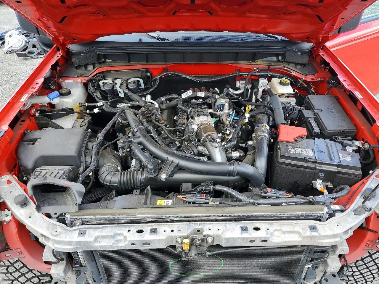 2022 Ford Bronco Base Red vin: 1FMEE5DP0NLB78973