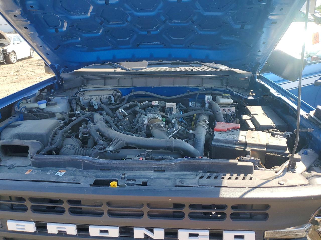 2023 Ford Bronco Base Blue vin: 1FMEE5DP7PLB68735