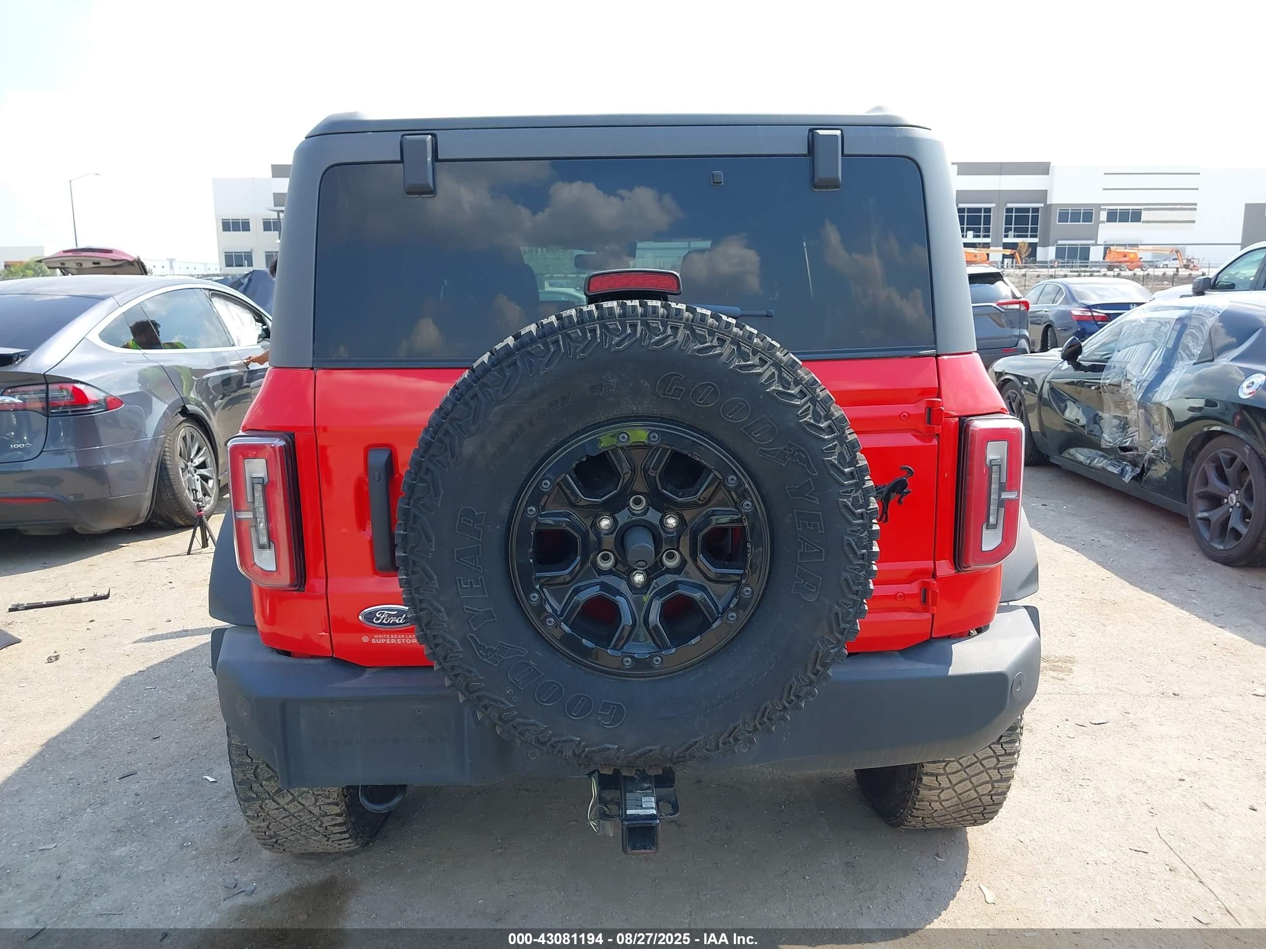 2022 Ford Bronco Wildtrak Red vin: 1FMEE5DP9NLA97762