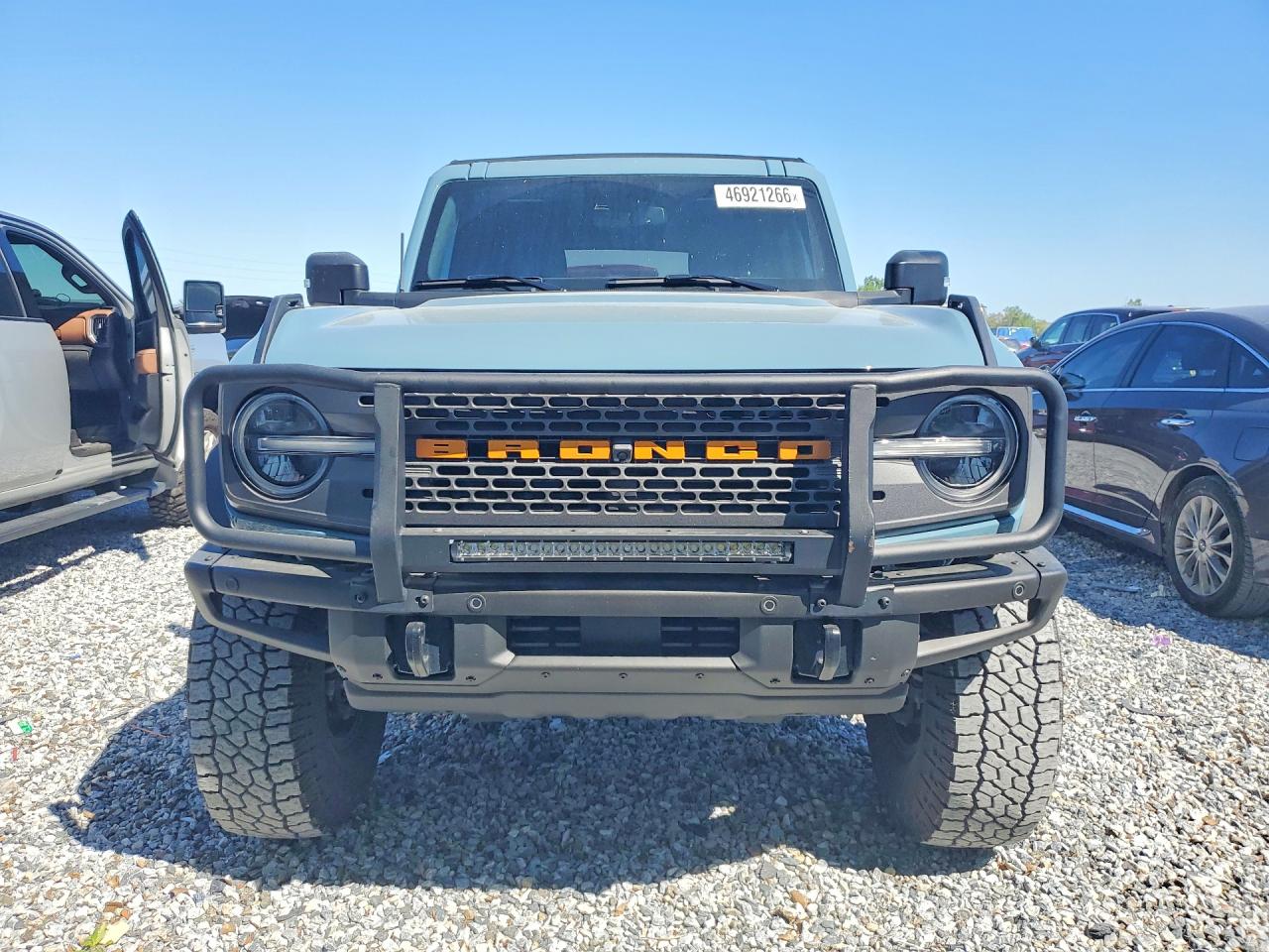 2023 Ford Bronco Base Blue vin: 1FMEE5DPXPLB32313