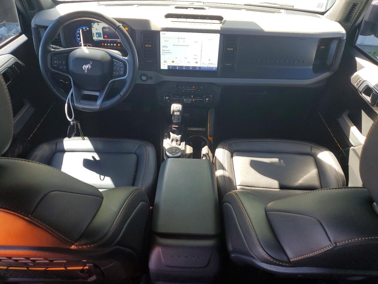 2023 Ford Bronco Base Blue vin: 1FMEE5DPXPLB32313