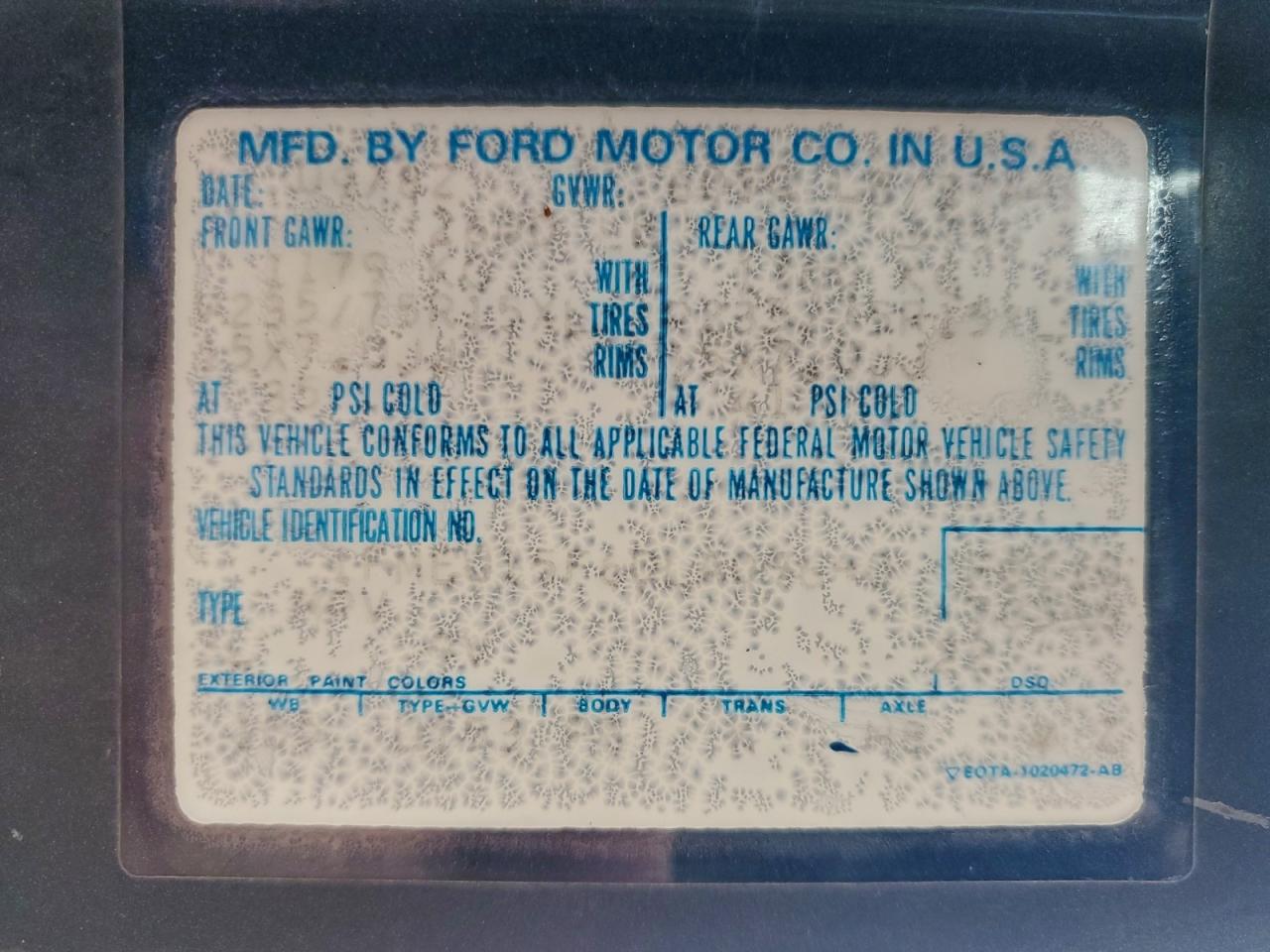1983 Ford Bronco U100 Синий vin: 1FMEU15F6DLA09640