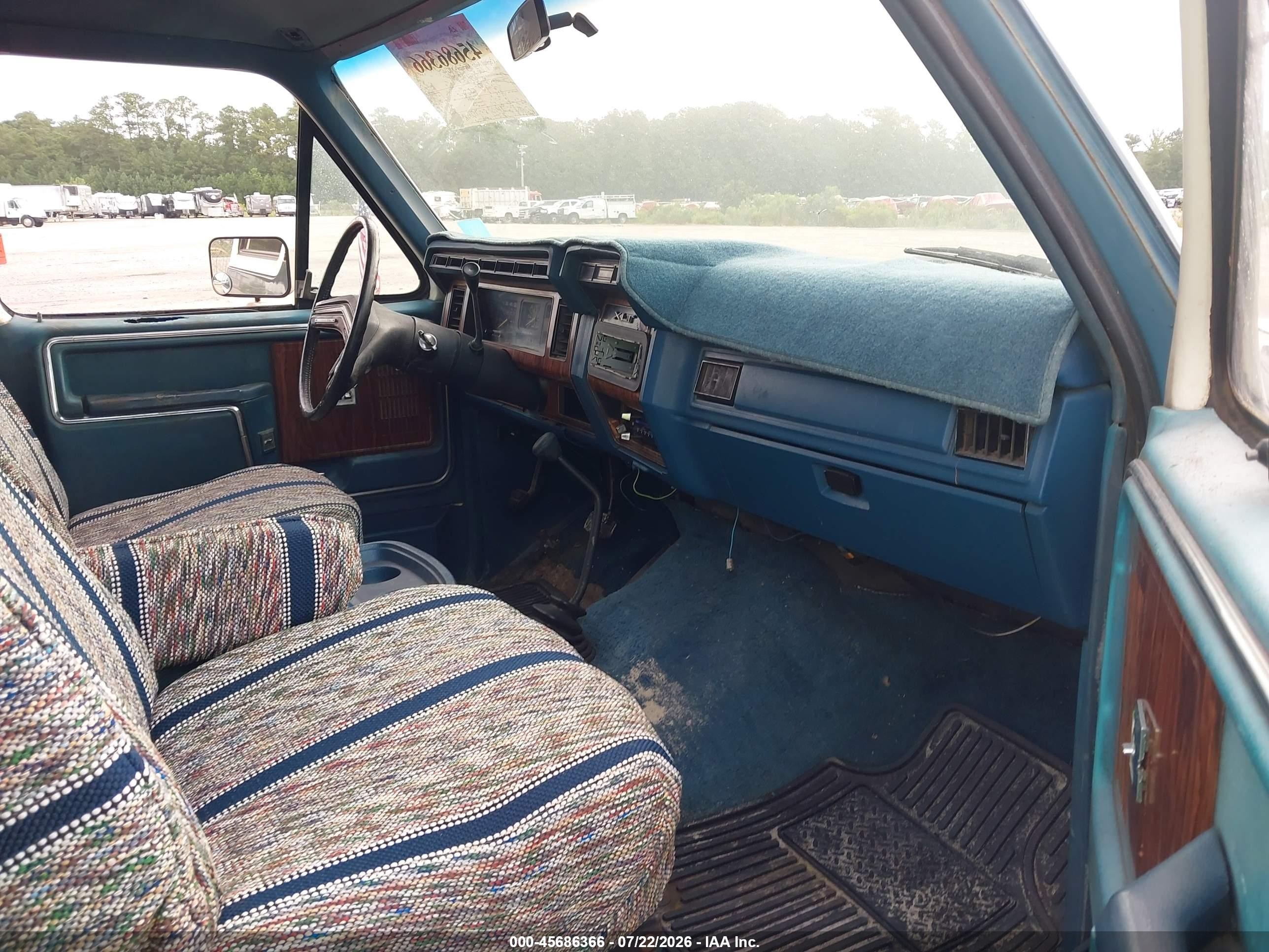 1983 Ford Bronco U100 White vin: 1FMEU15F8DLA48262
