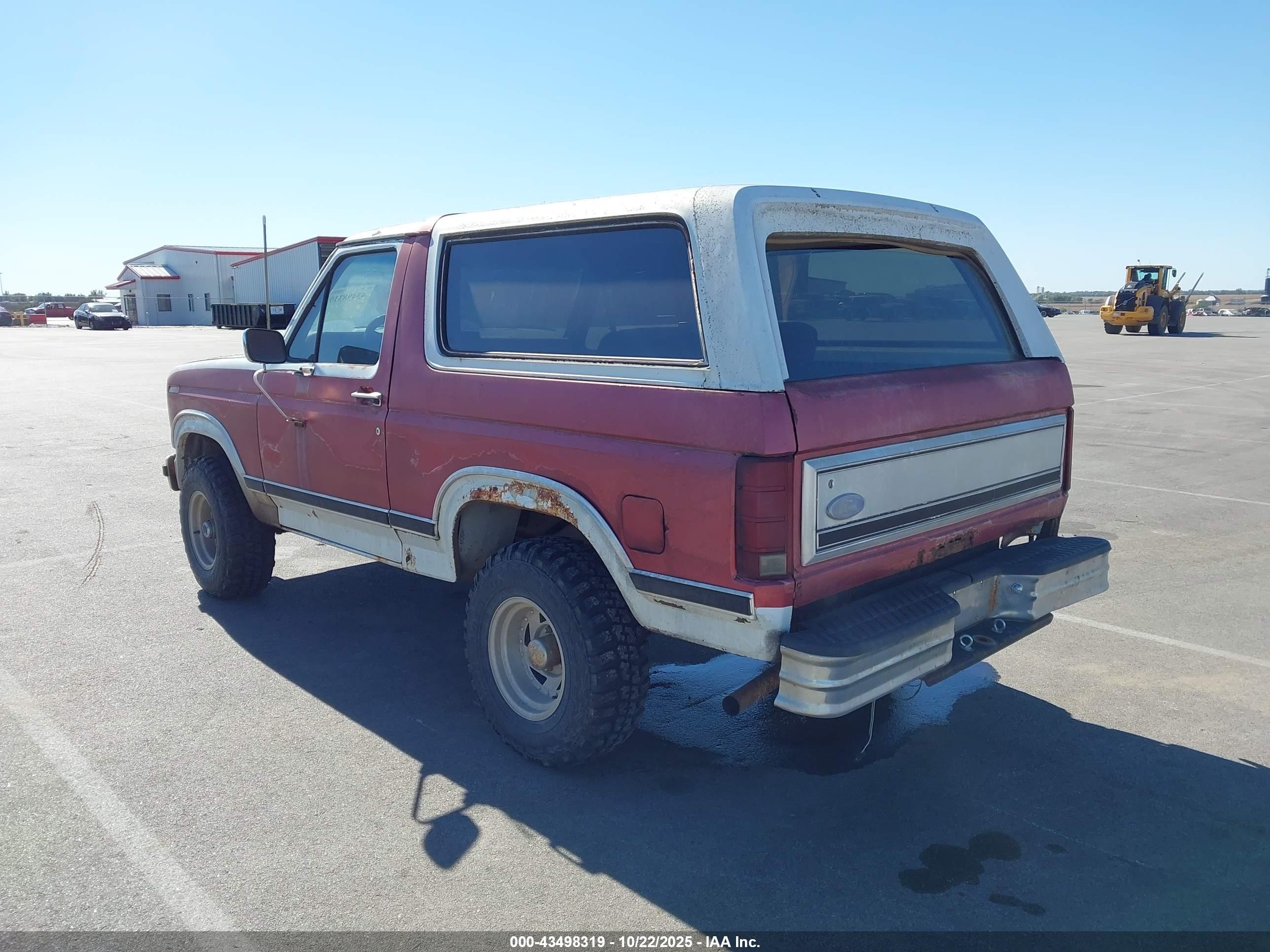 1984 Ford Bronco U100 Red vin: 1FMEU15G7ELA23587