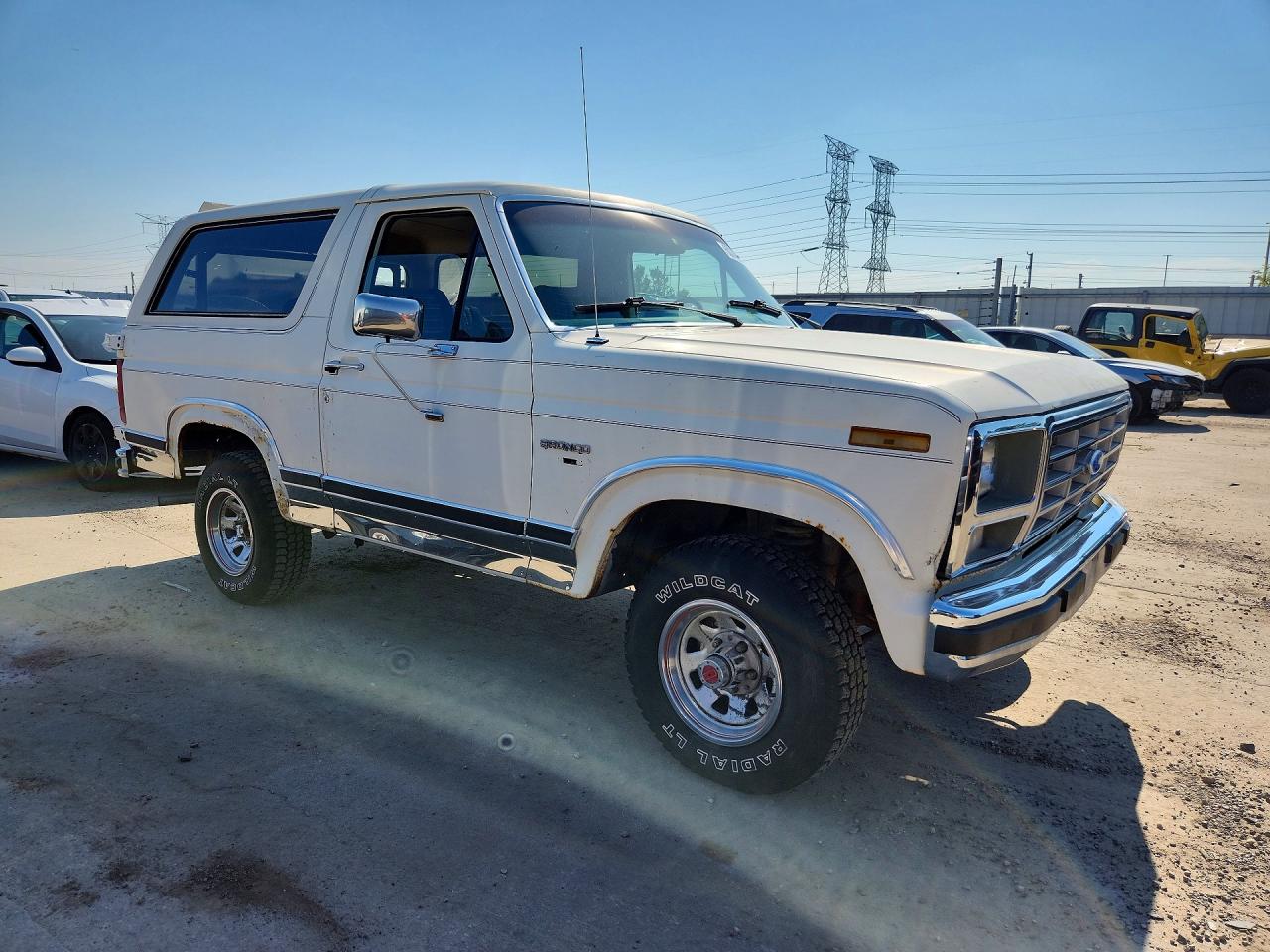 1983 Ford Bronco U100 White vin: 1FMEU15G9DLA48294