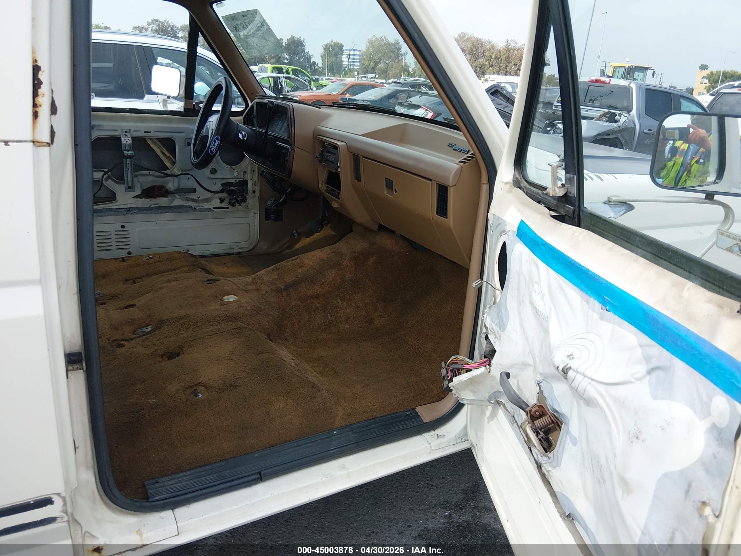 1991 Ford Bronco U100 White vin: 1FMEU15H1MLA55250