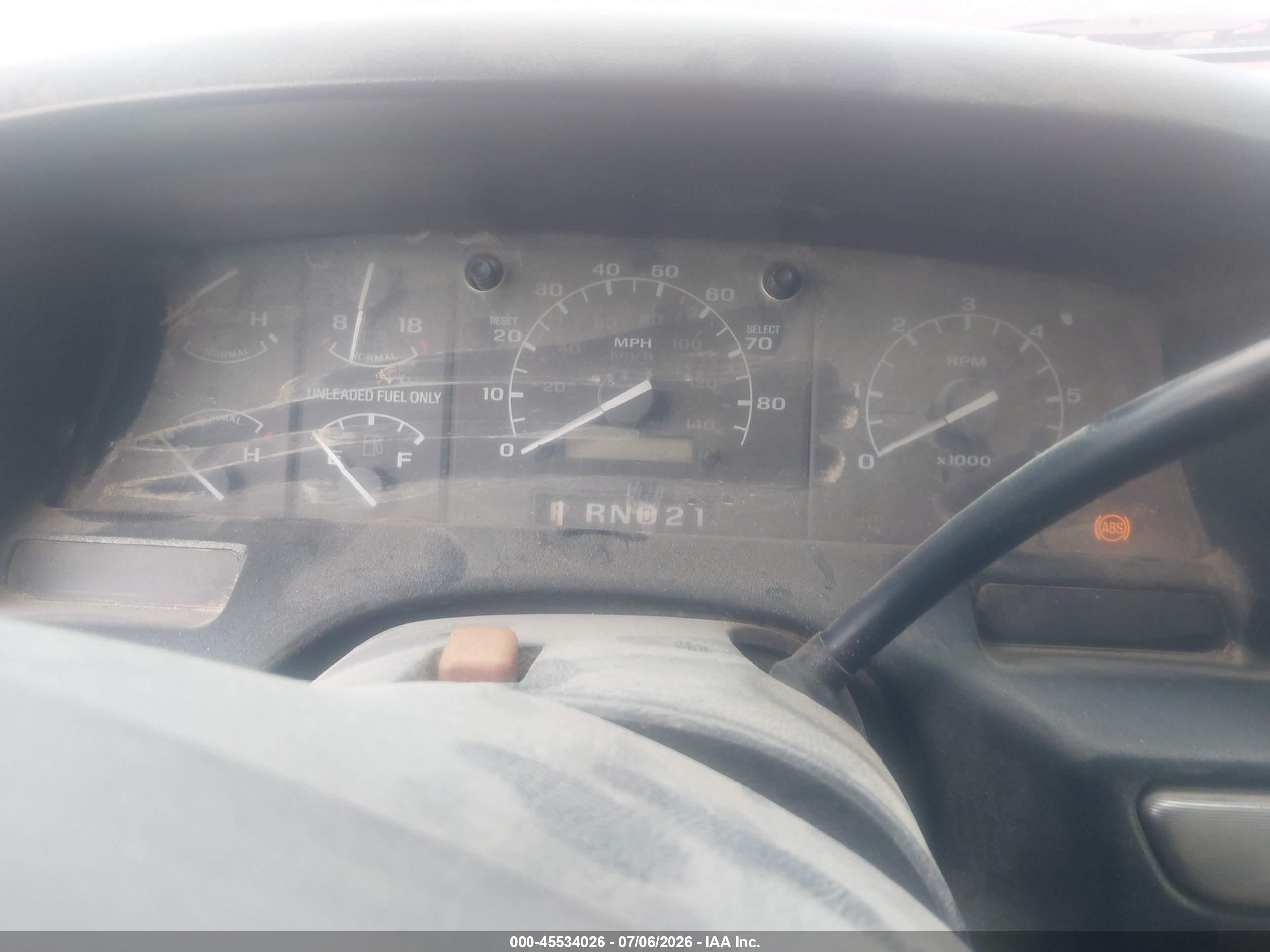 1995 Ford Bronco U100 Red vin: 1FMEU15H1SLA30605