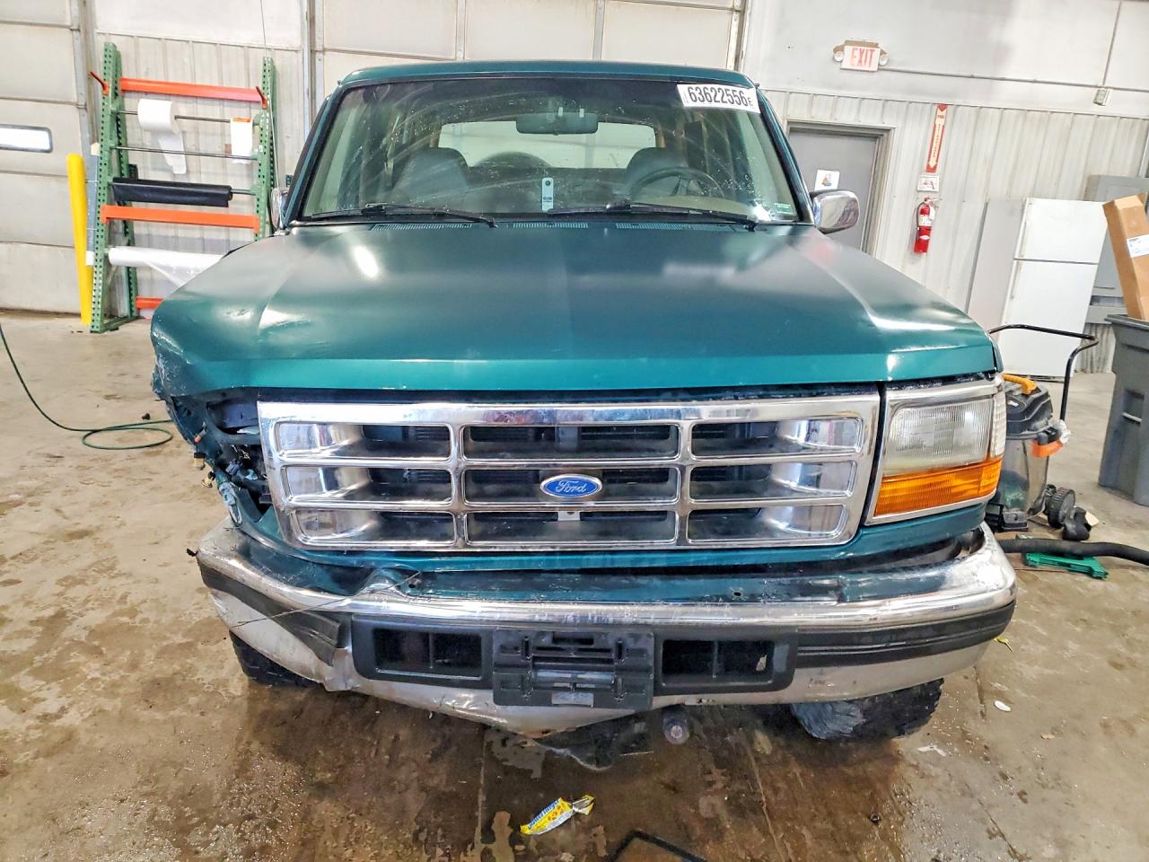 1996 Ford Bronco U100 Teal vin: 1FMEU15H1TLB48073