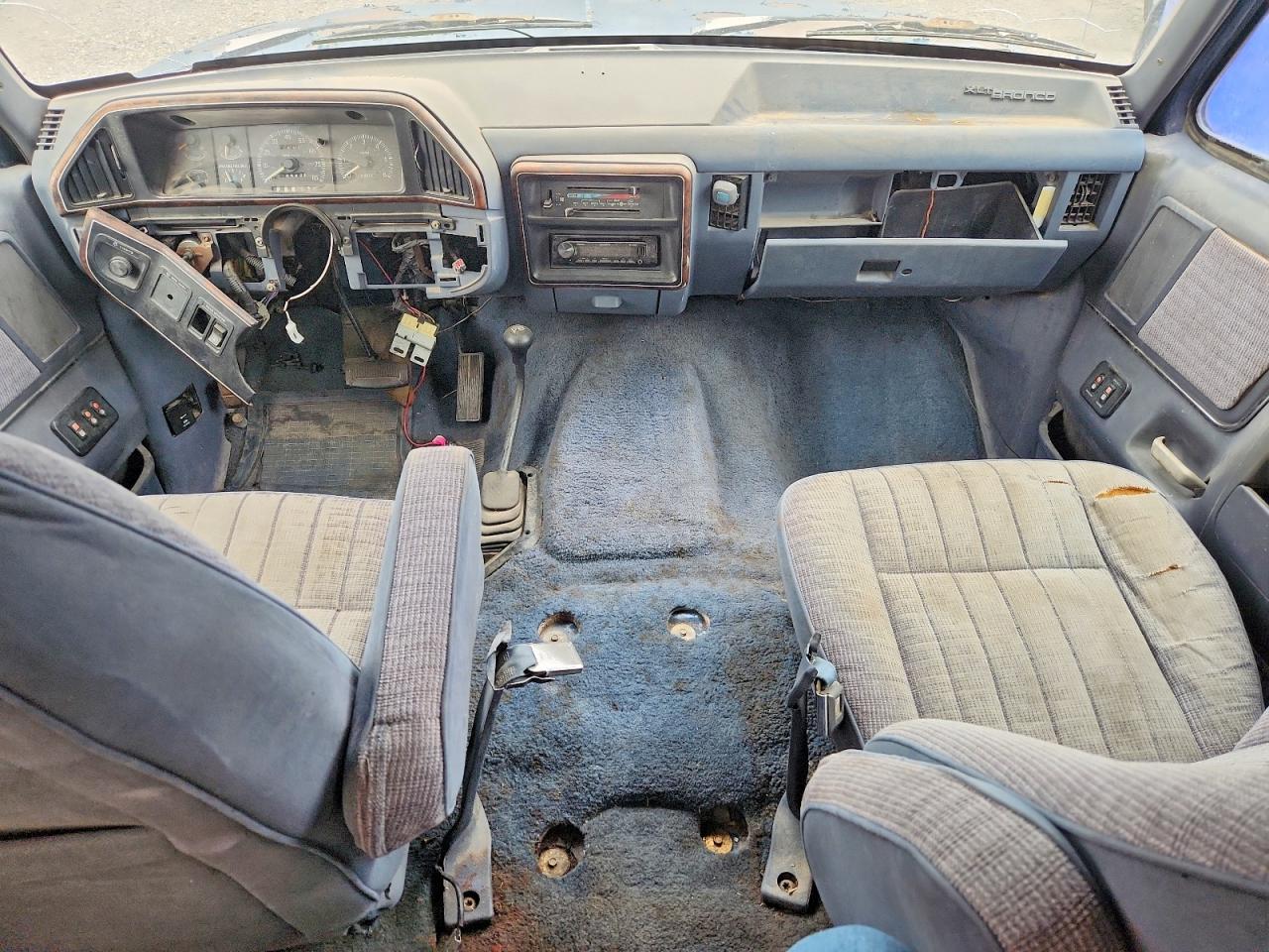 1991 Ford Bronco U100 Blue vin: 1FMEU15H3MLA33427