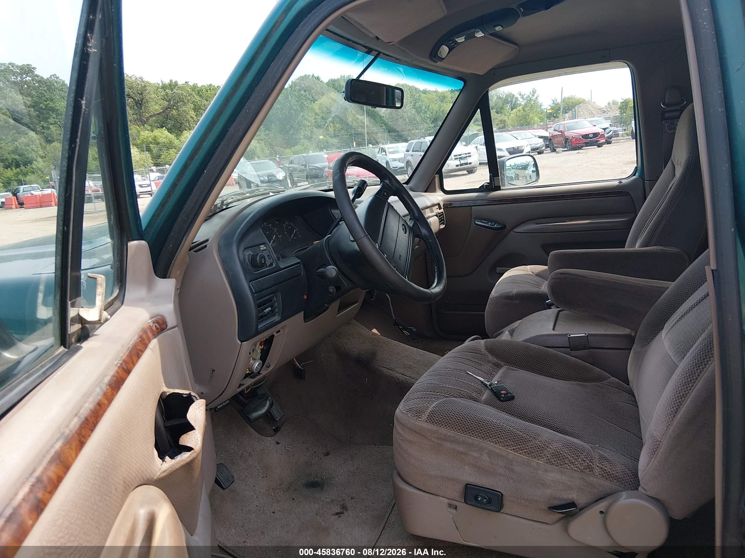 1996 Ford Bronco U100 Green vin: 1FMEU15H3TLA65079