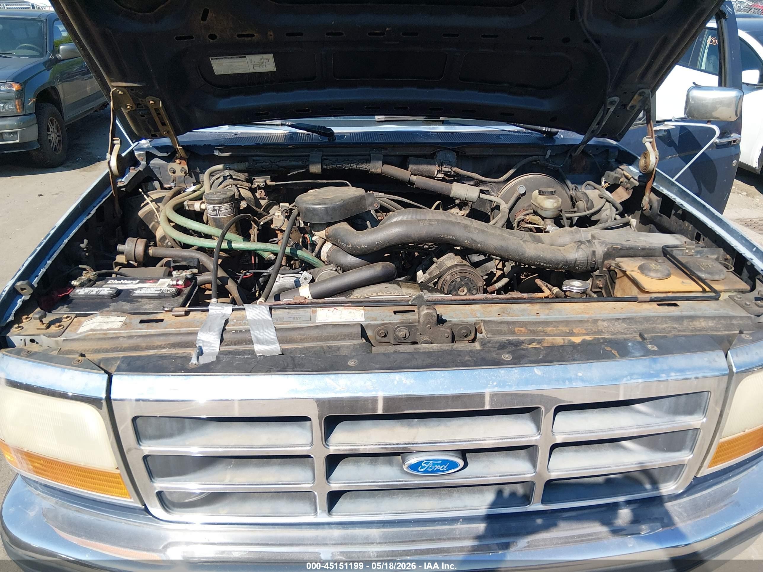 1992 Ford Bronco U100 Blue vin: 1FMEU15H5NLA55060