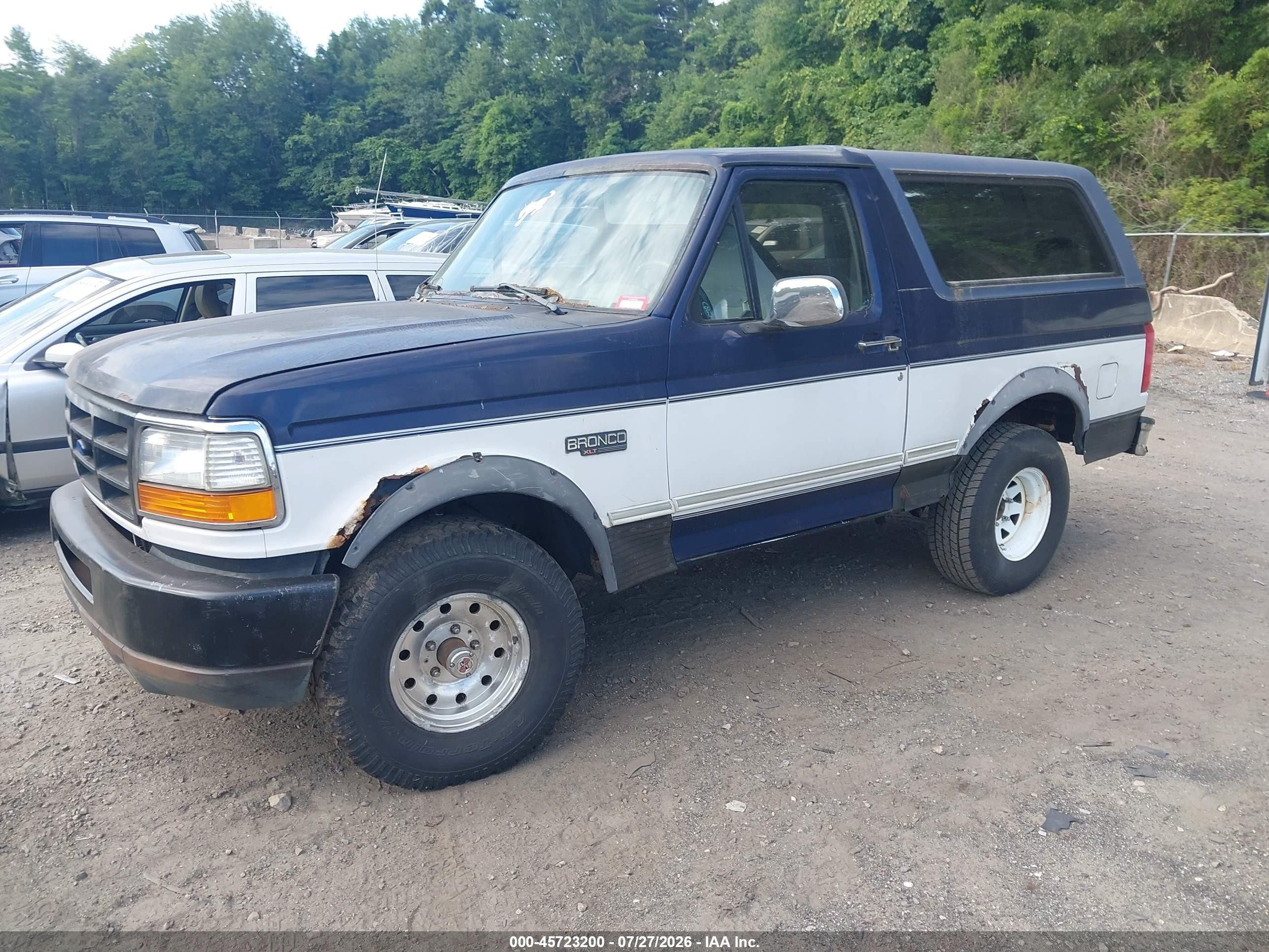 1995 Ford Bronco U100 Зеленый vin: 1FMEU15H7SLB23578