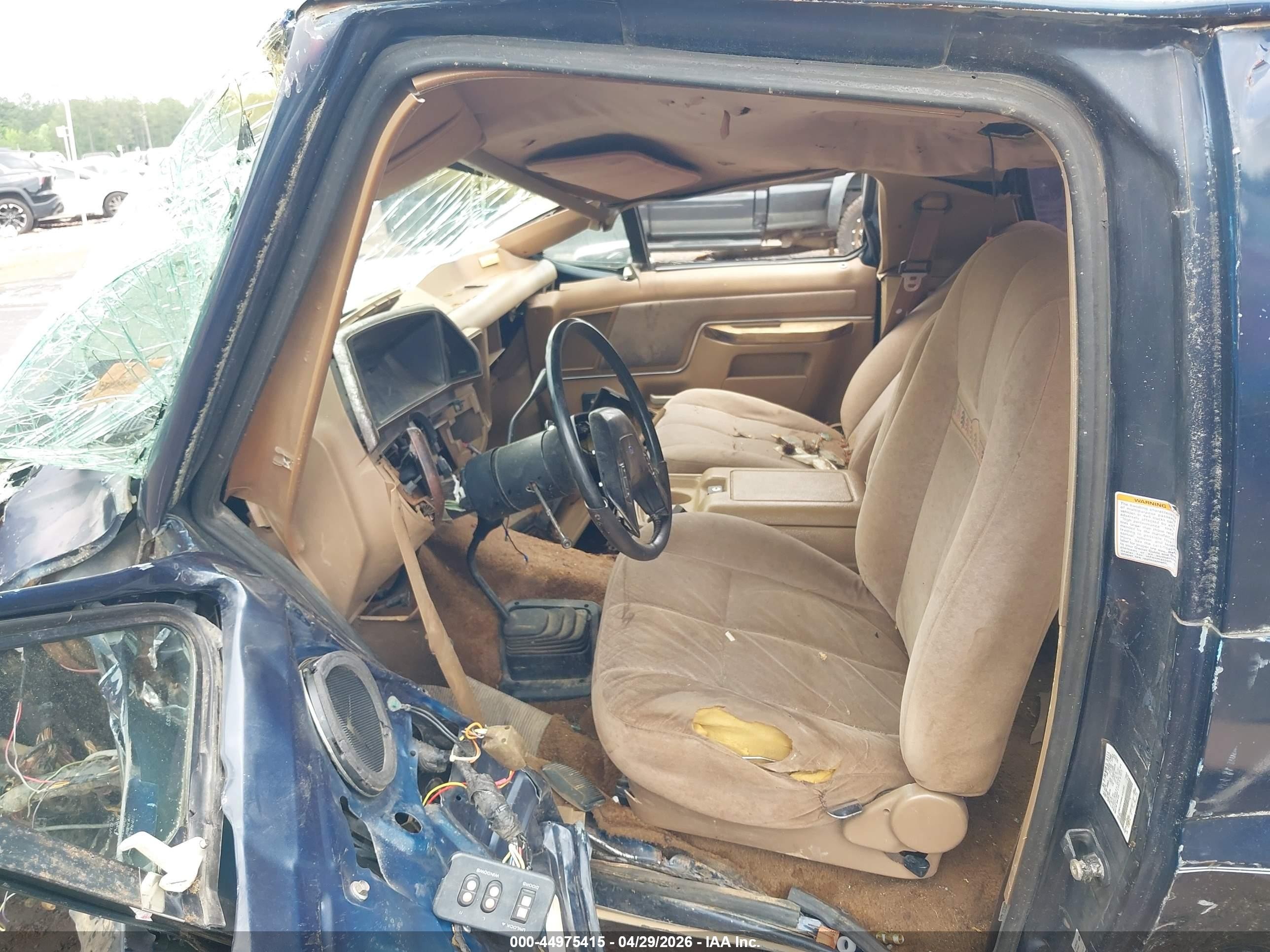 1991 Ford Bronco U100 Blue vin: 1FMEU15H8MLA00780