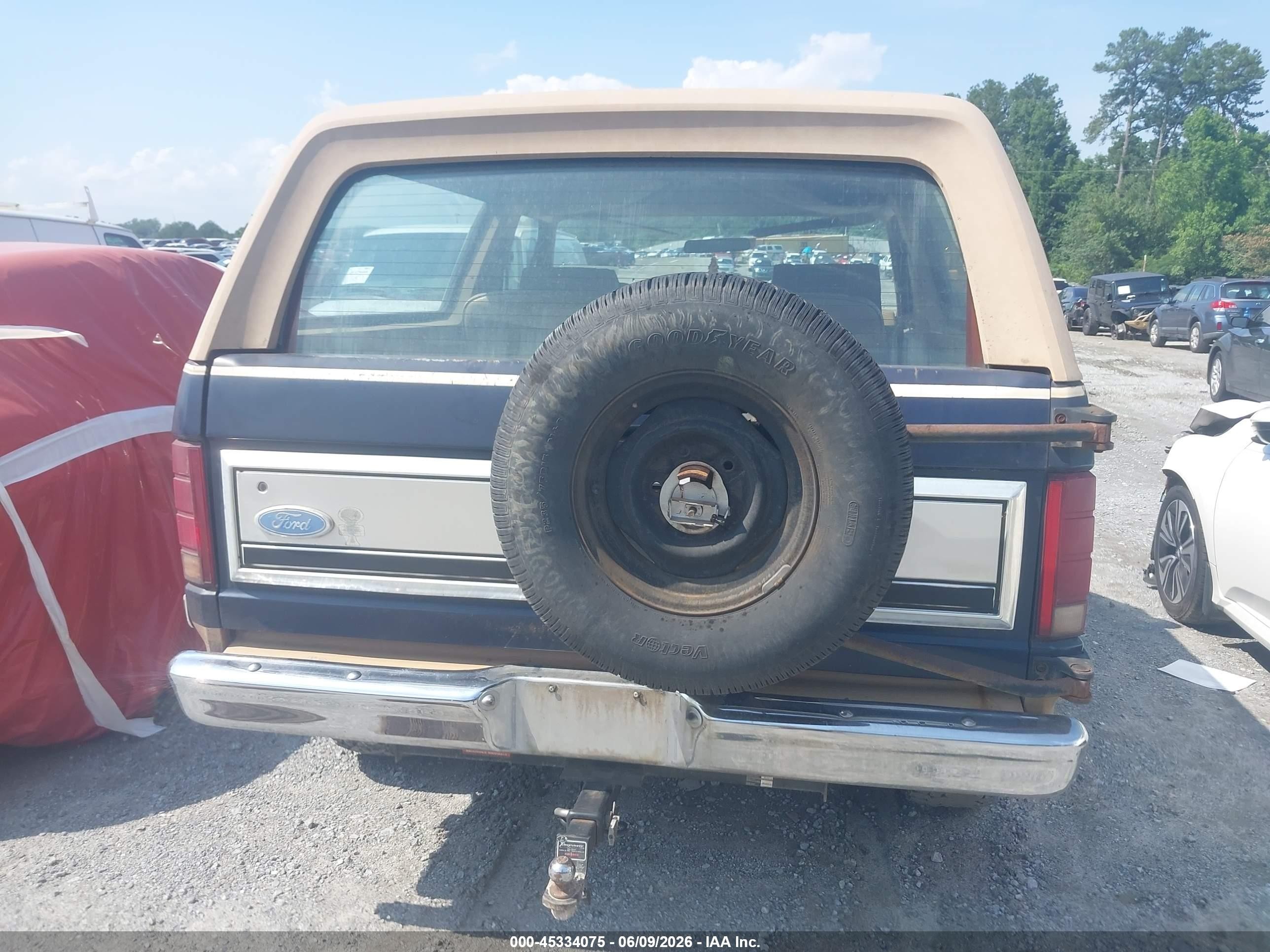 1984 Ford Bronco U100 Blue vin: 1FMEU15H9ELA82780