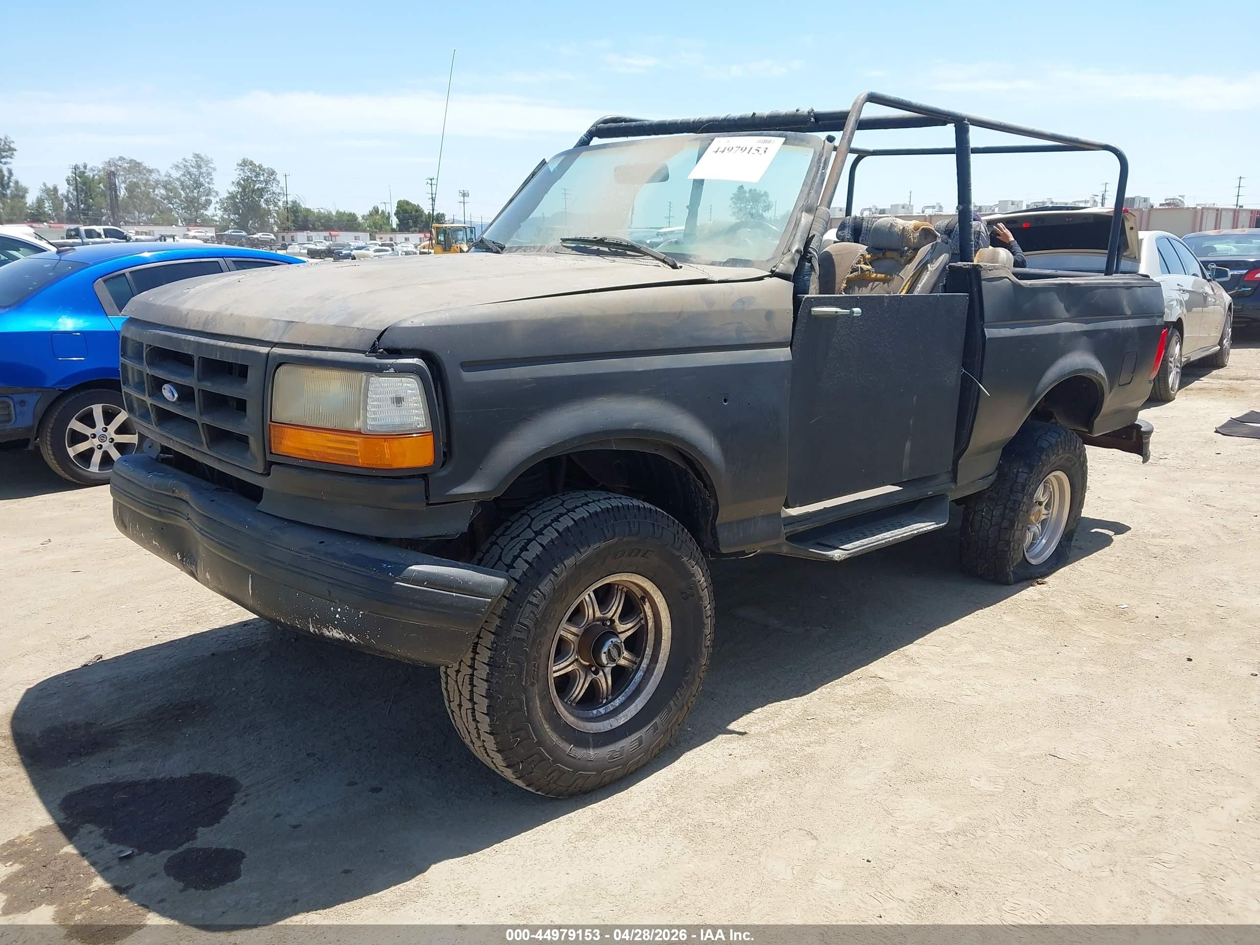 1995 Ford Bronco U100 Black vin: 1FMEU15HXSLB98159