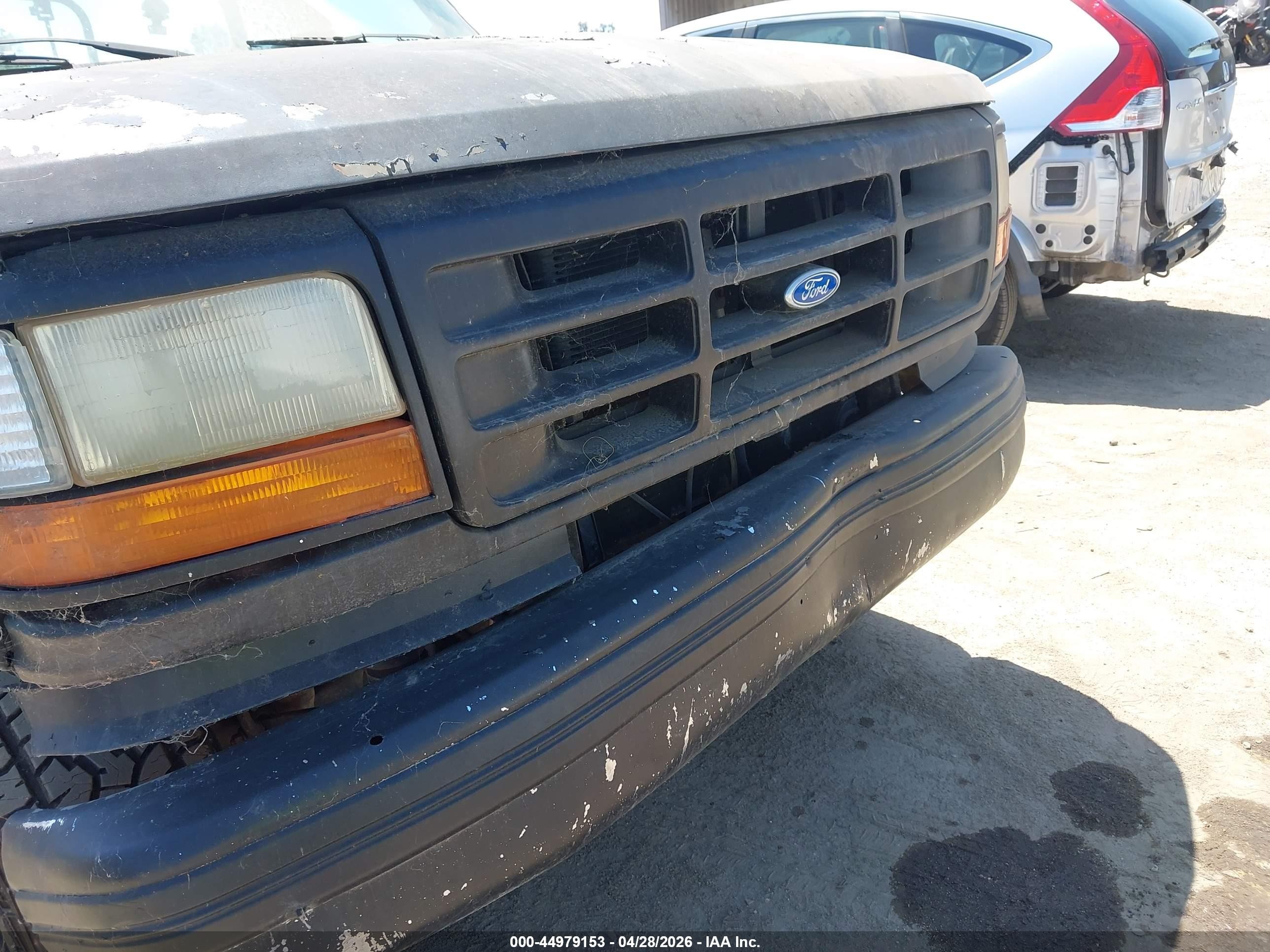 1995 Ford Bronco U100 Black vin: 1FMEU15HXSLB98159