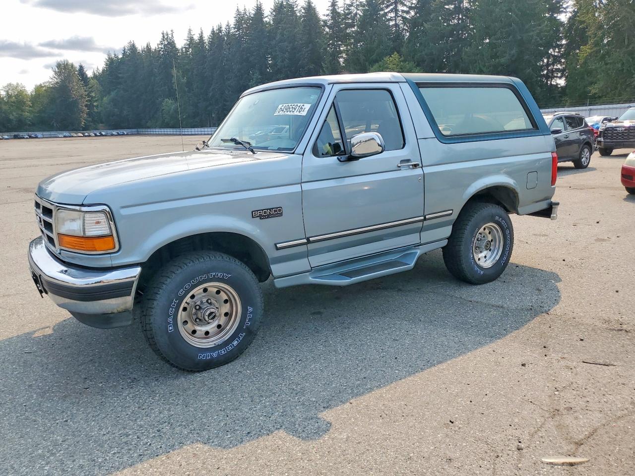 1996 Ford Bronco U100 Синий vin: 1FMEU15HXTLB46001