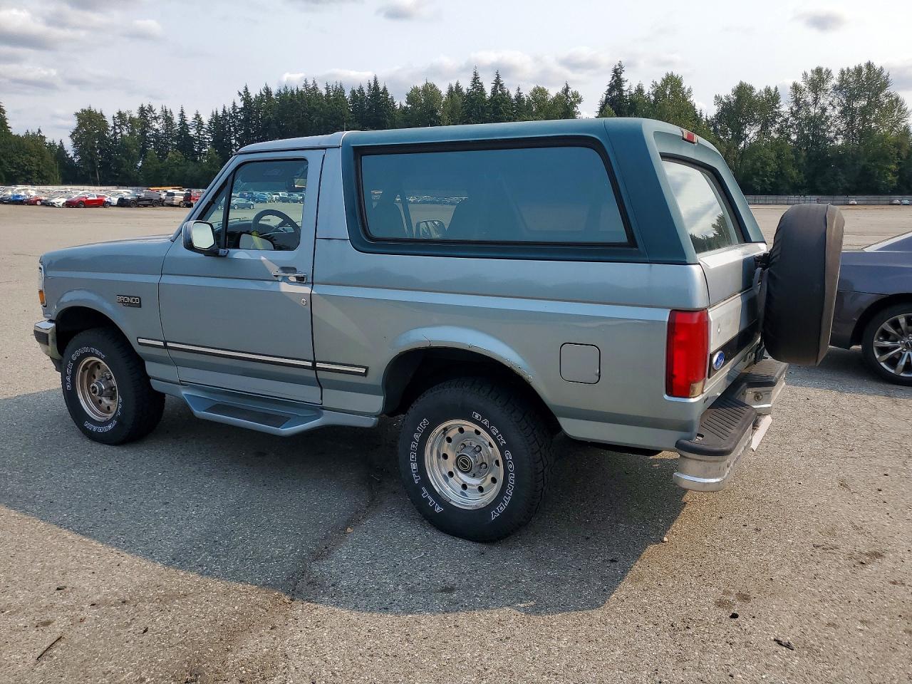 1996 Ford Bronco U100 Синий vin: 1FMEU15HXTLB46001