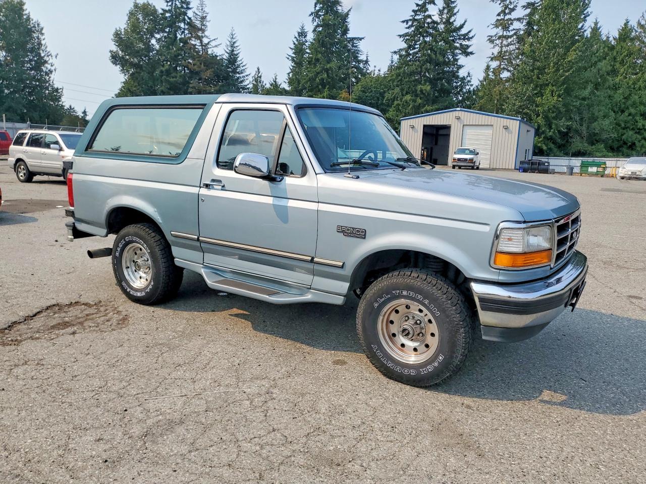 1996 Ford Bronco U100 Синий vin: 1FMEU15HXTLB46001