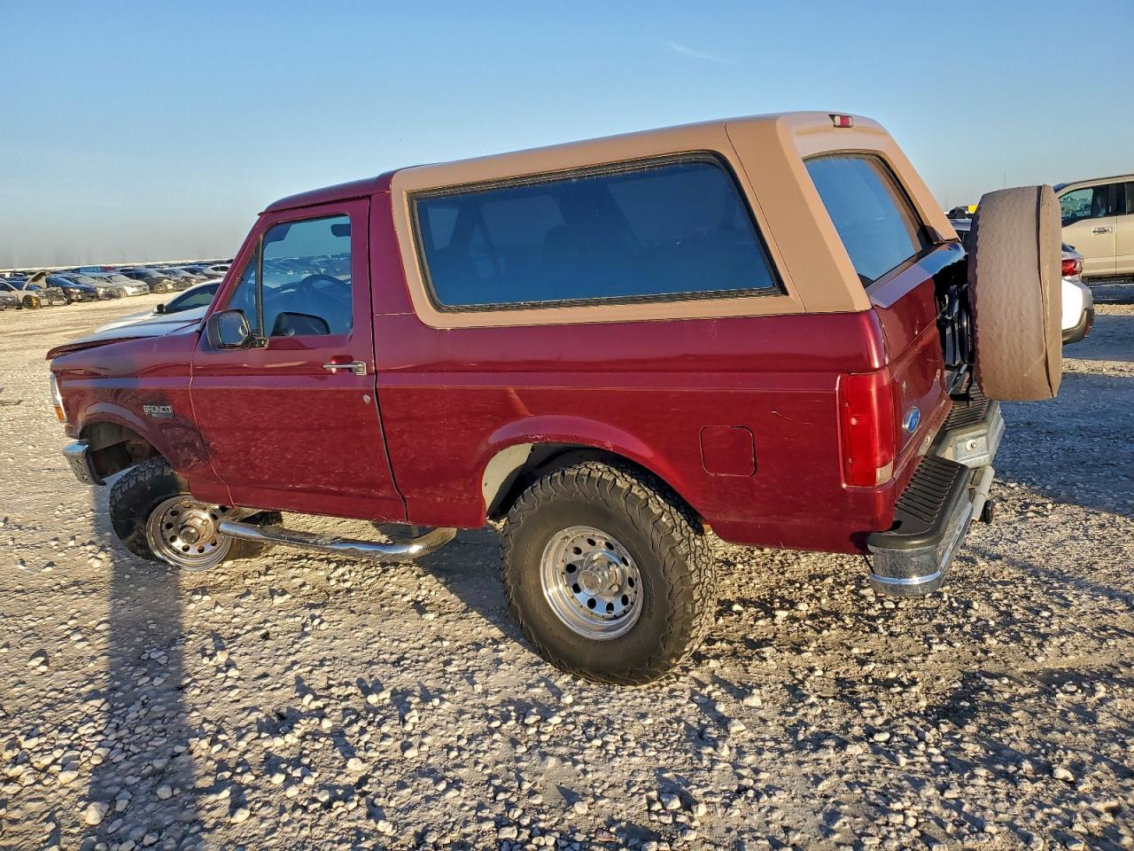 1996 Ford Bronco U100 Burgundy vin: 1FMEU15N1TLB55319